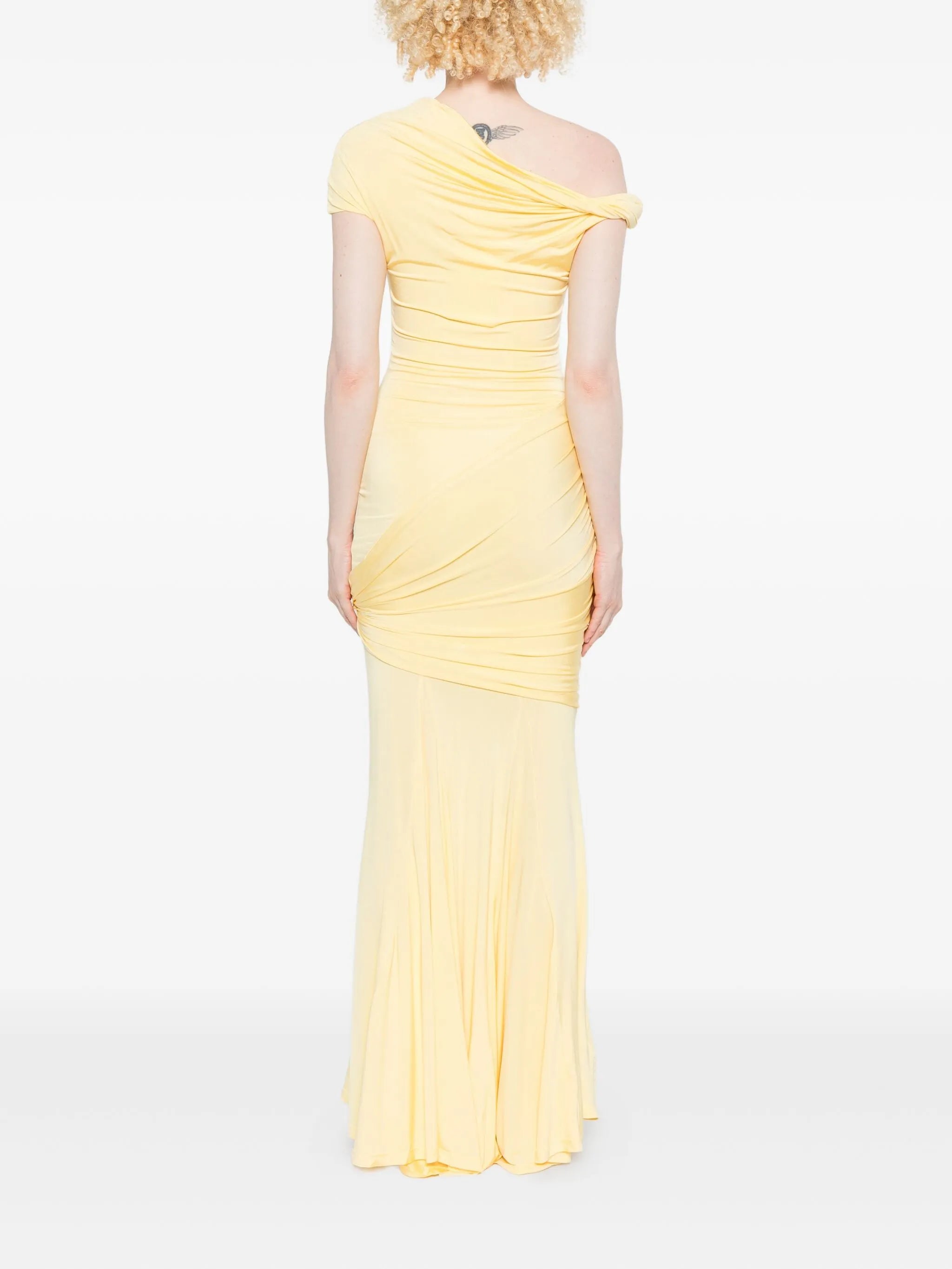 Pascal asymmetrical draped dress