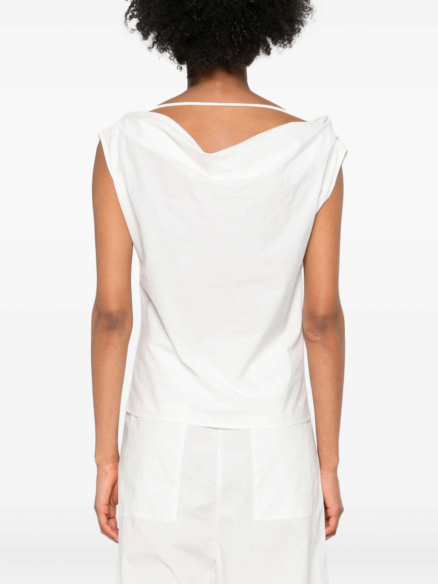 Christophe halterneck draped top