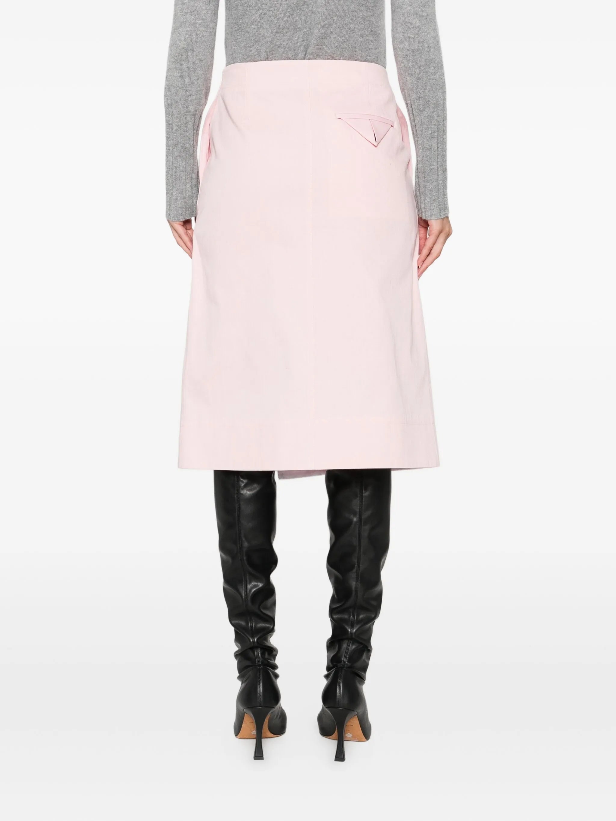 cotton high-rise skirt