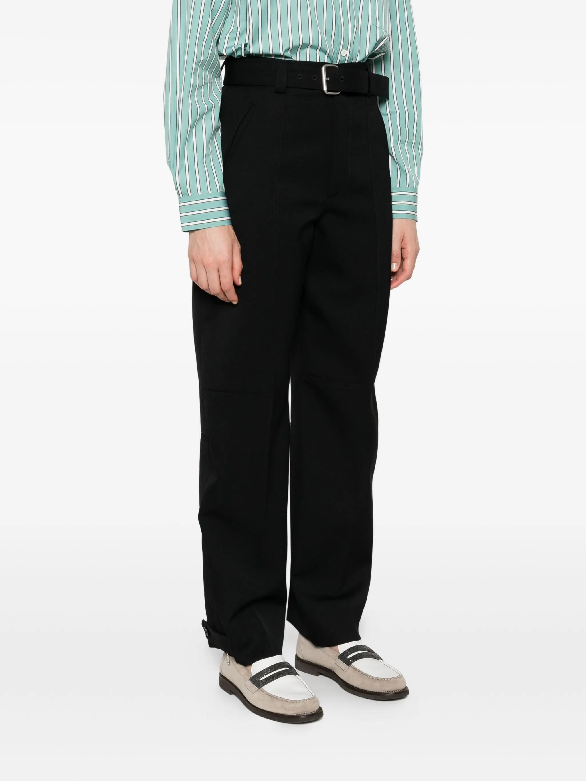 belted trousers