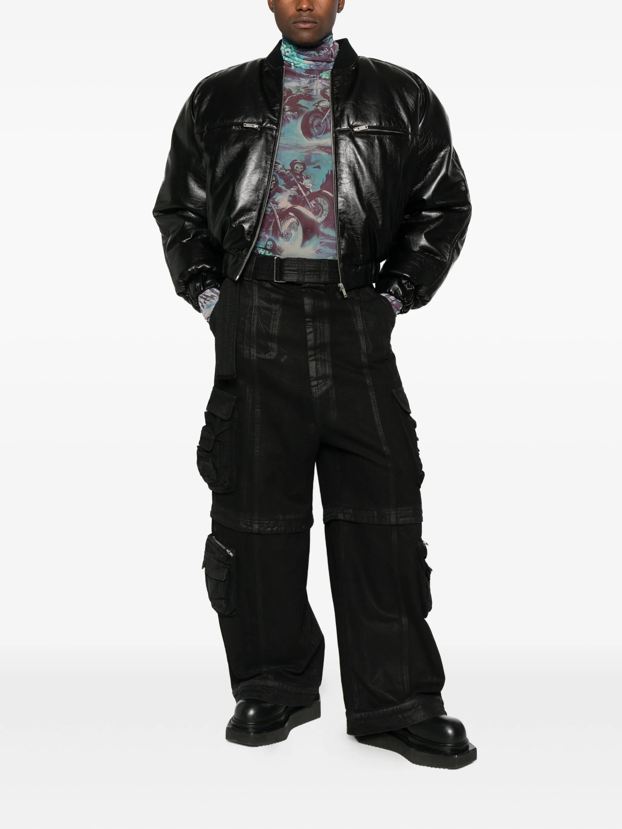 zip-up bomber jacket