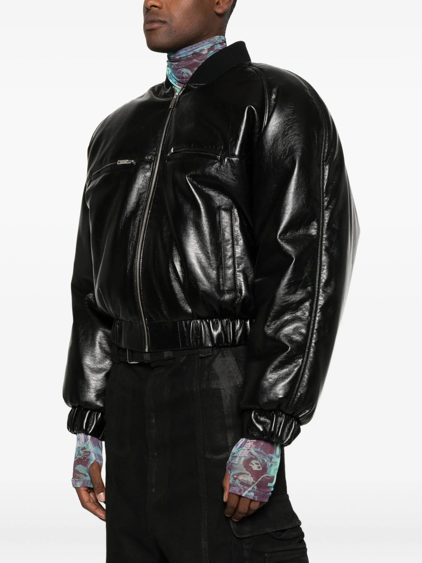 zip-up bomber jacket