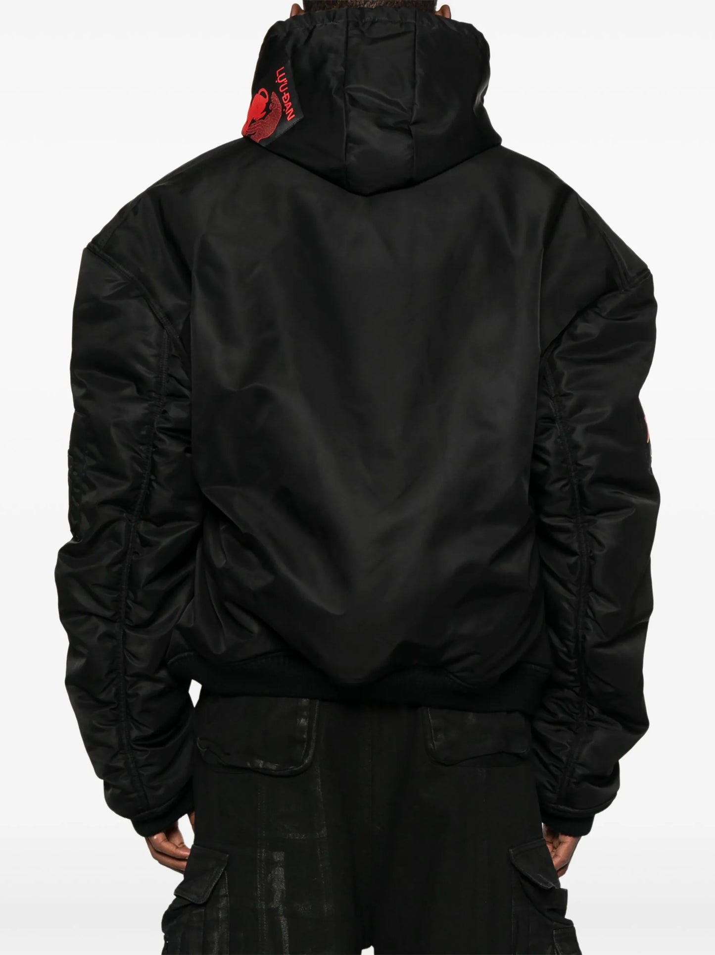 hooded bomber jacket
