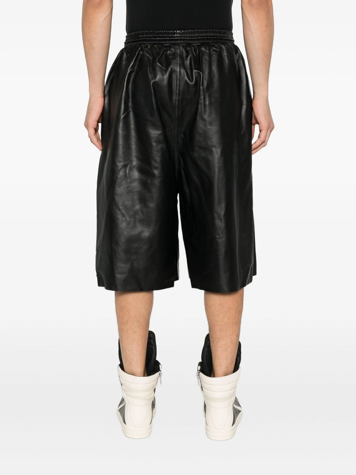 leather shorts