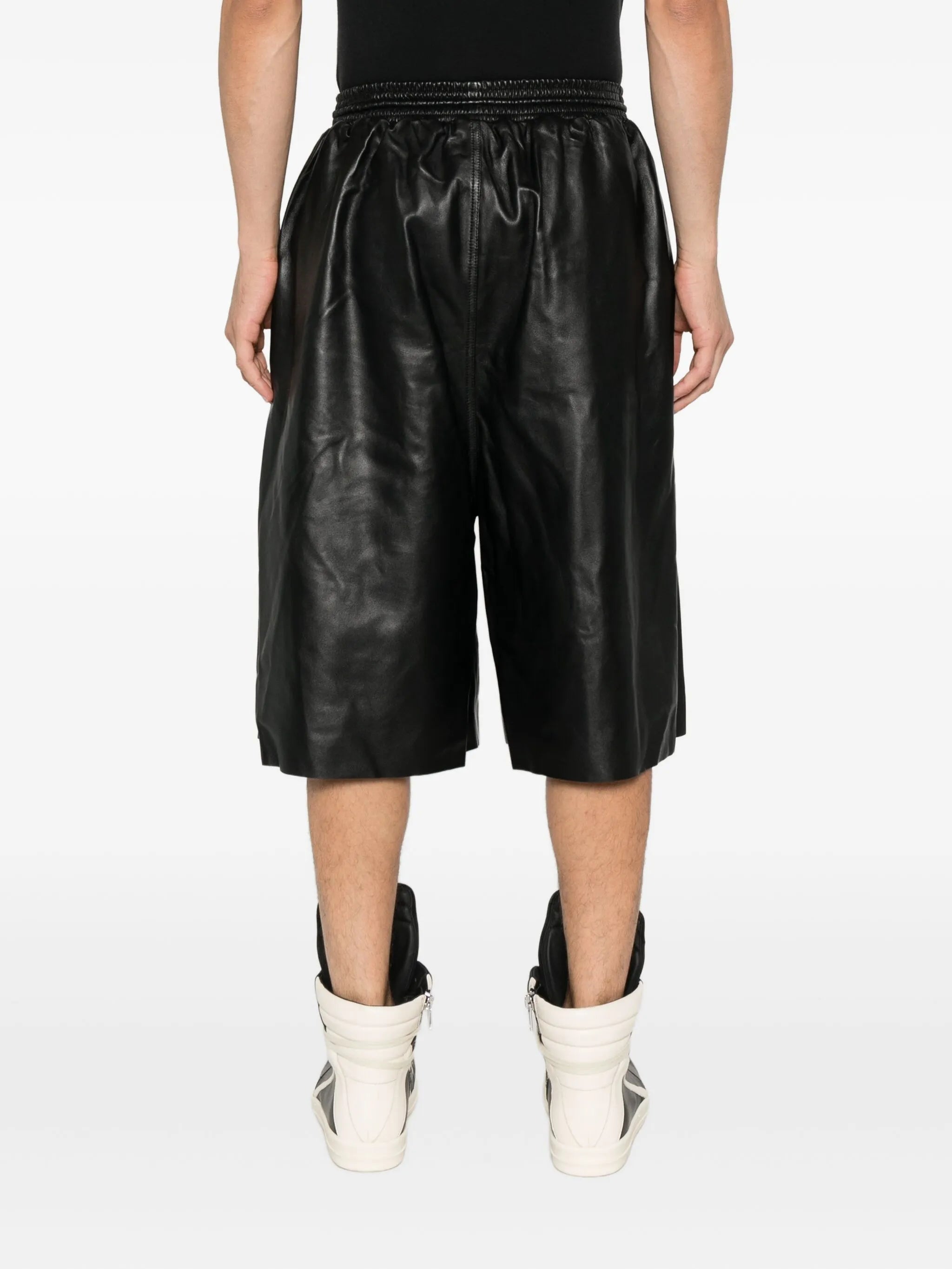 leather shorts