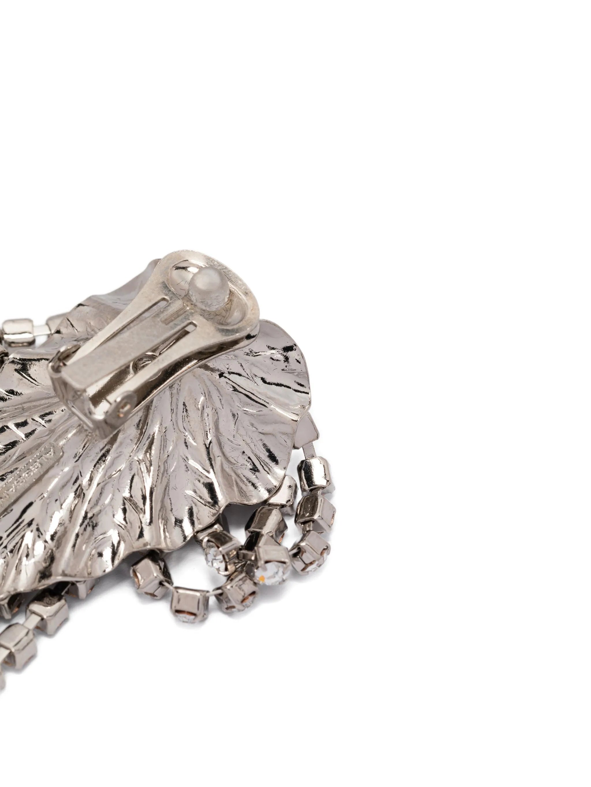 crystal-embellished fringed earrings