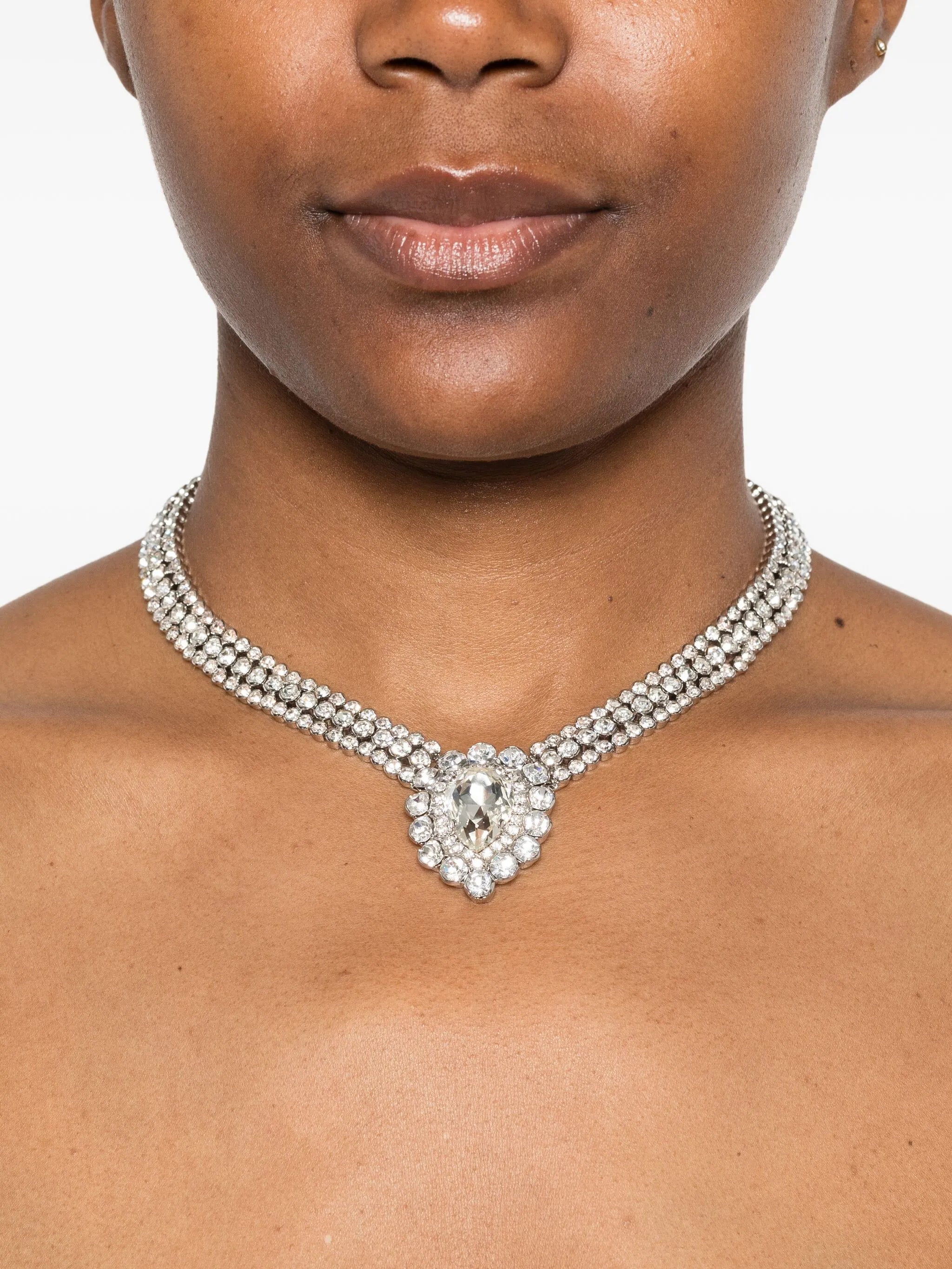 crystal-embellished necklace