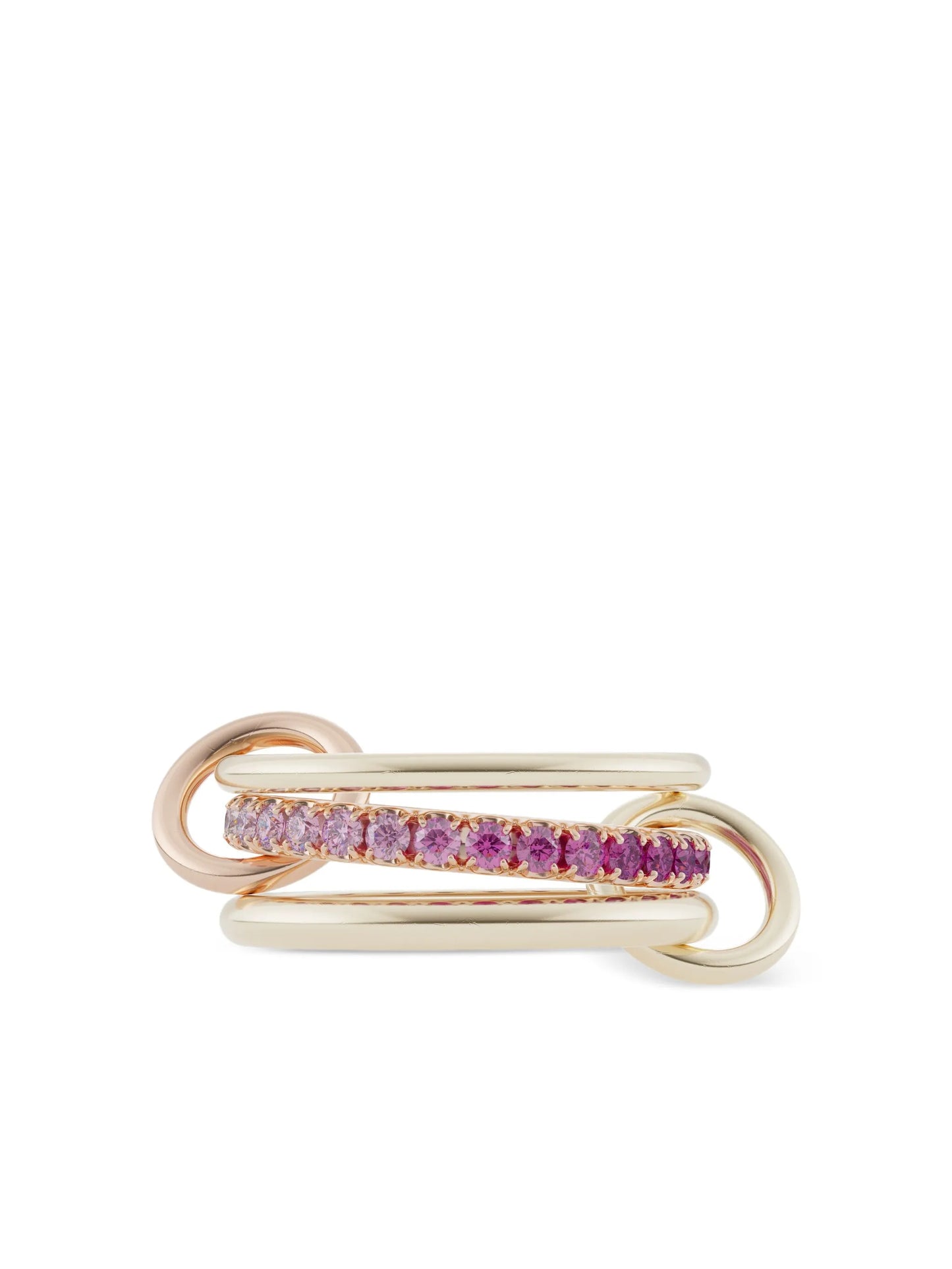 18K yellow gold Petunia sapphire ring