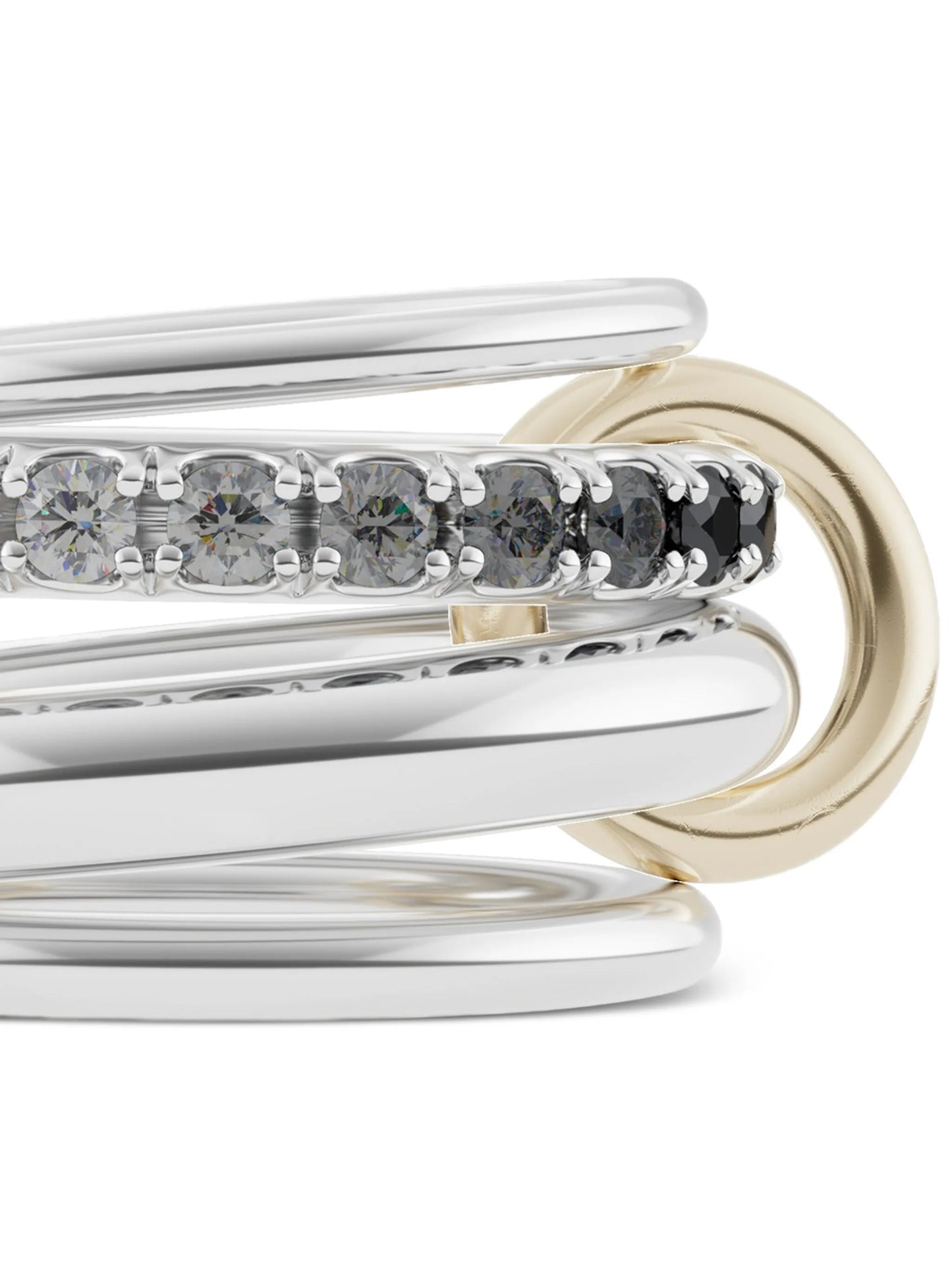18K yellow gold Janssen diamonds ring