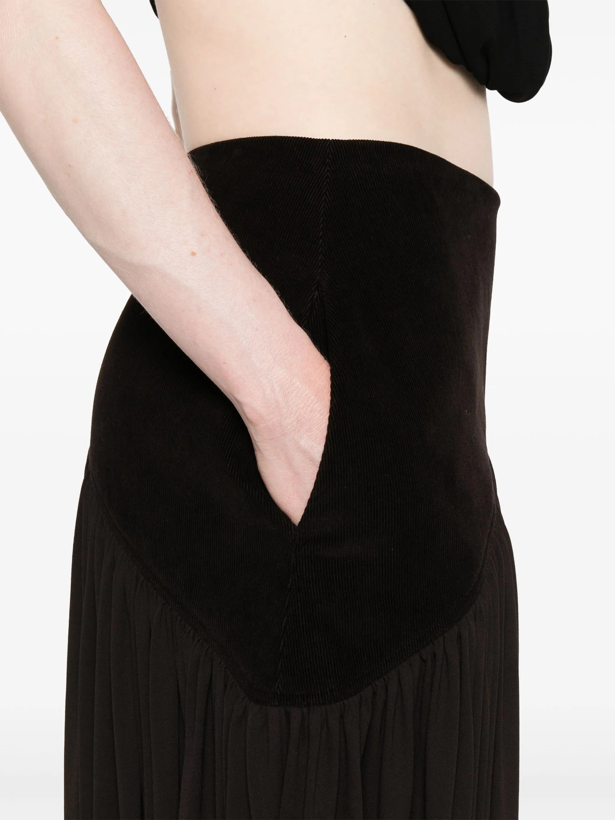 satin midi skirt