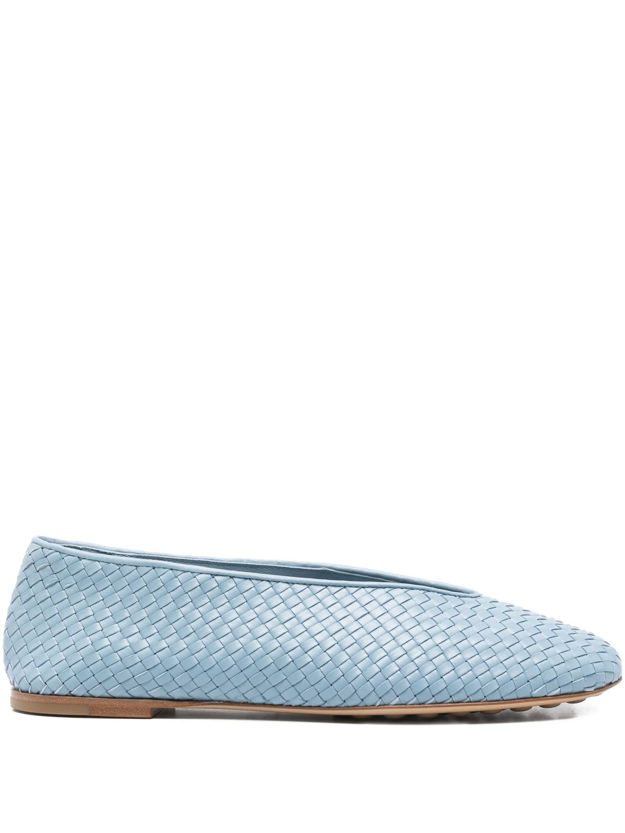 Intrecciato ballet flats