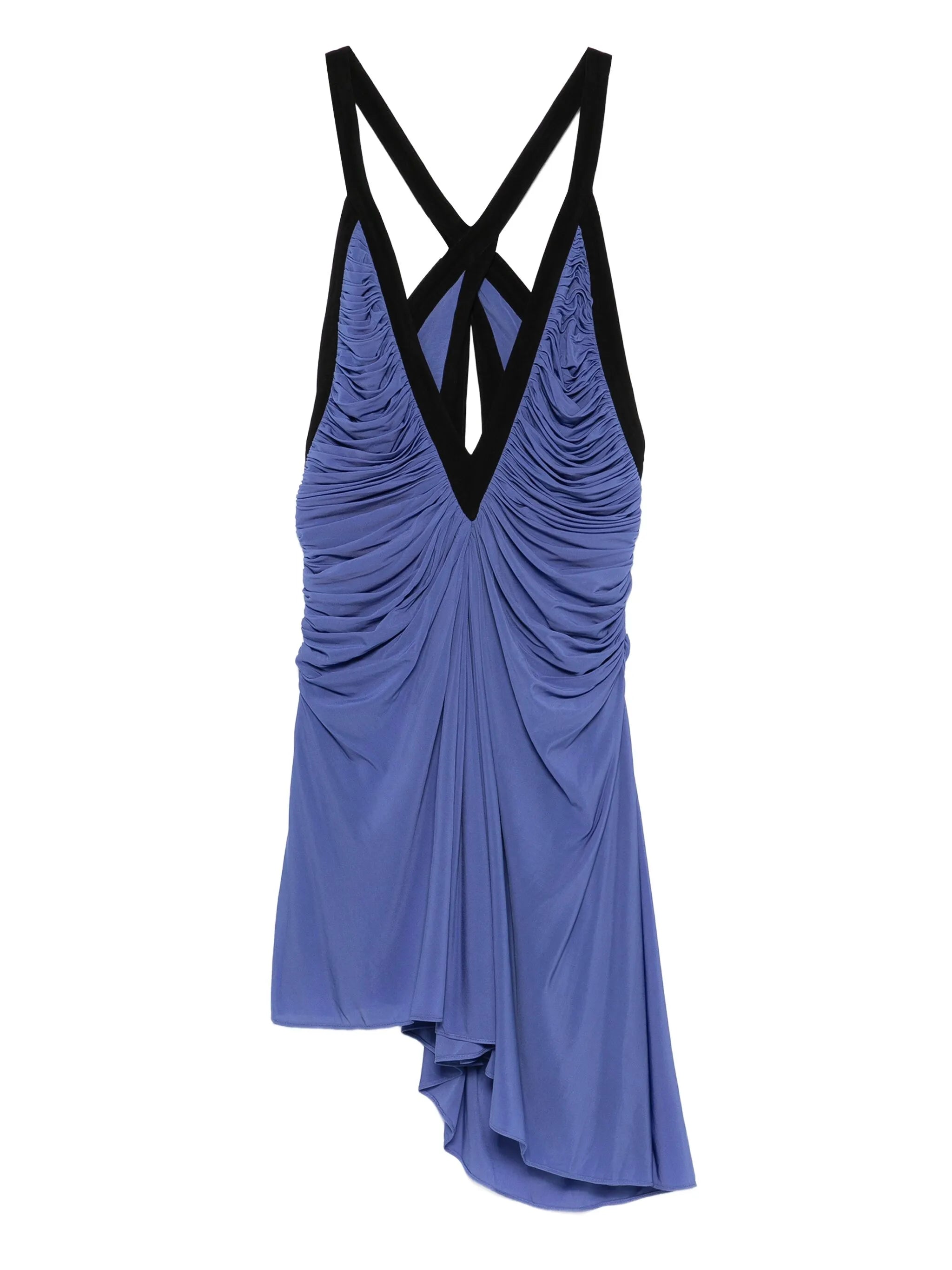 v-neck mini dress