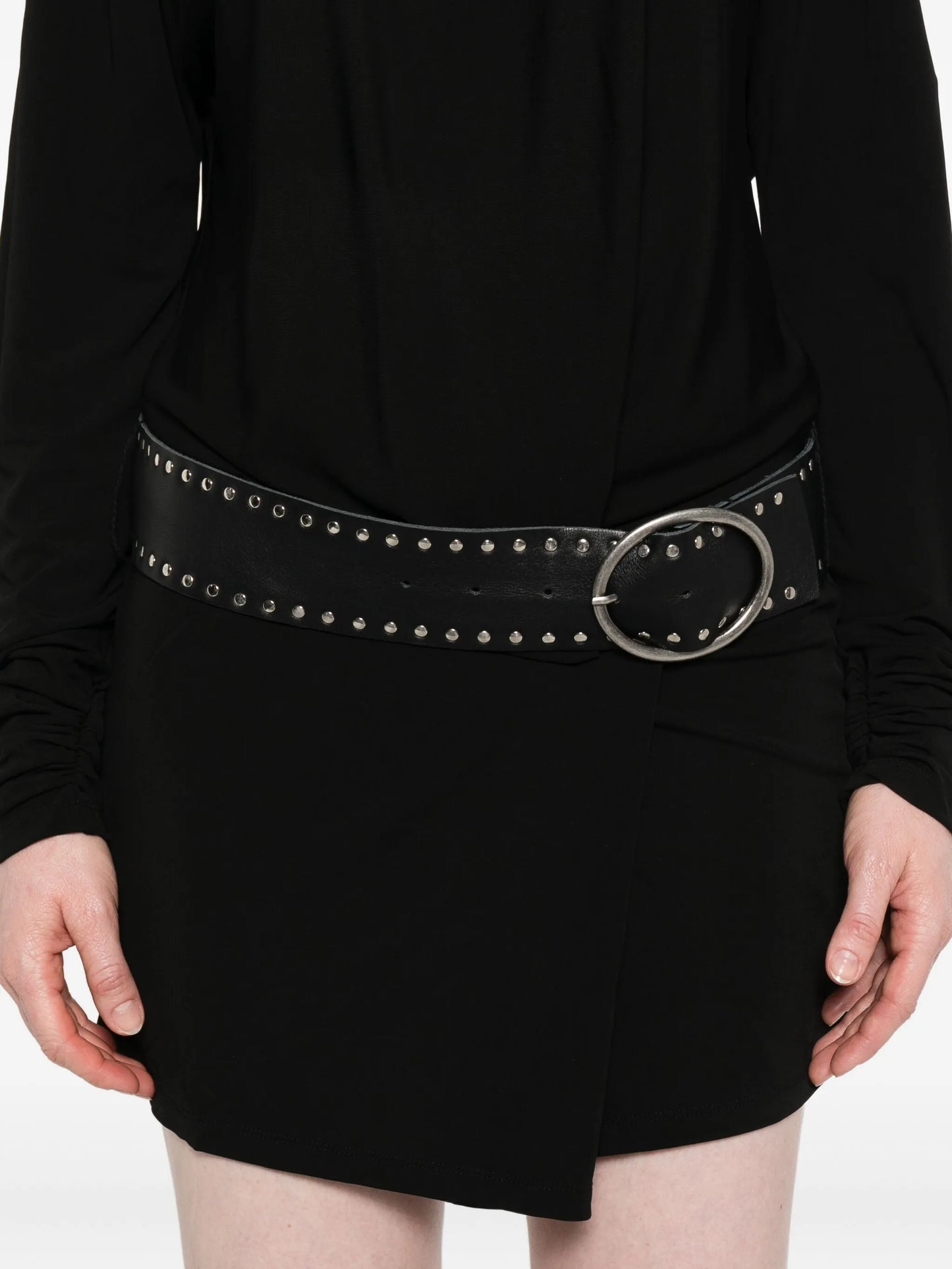 belted mini dress