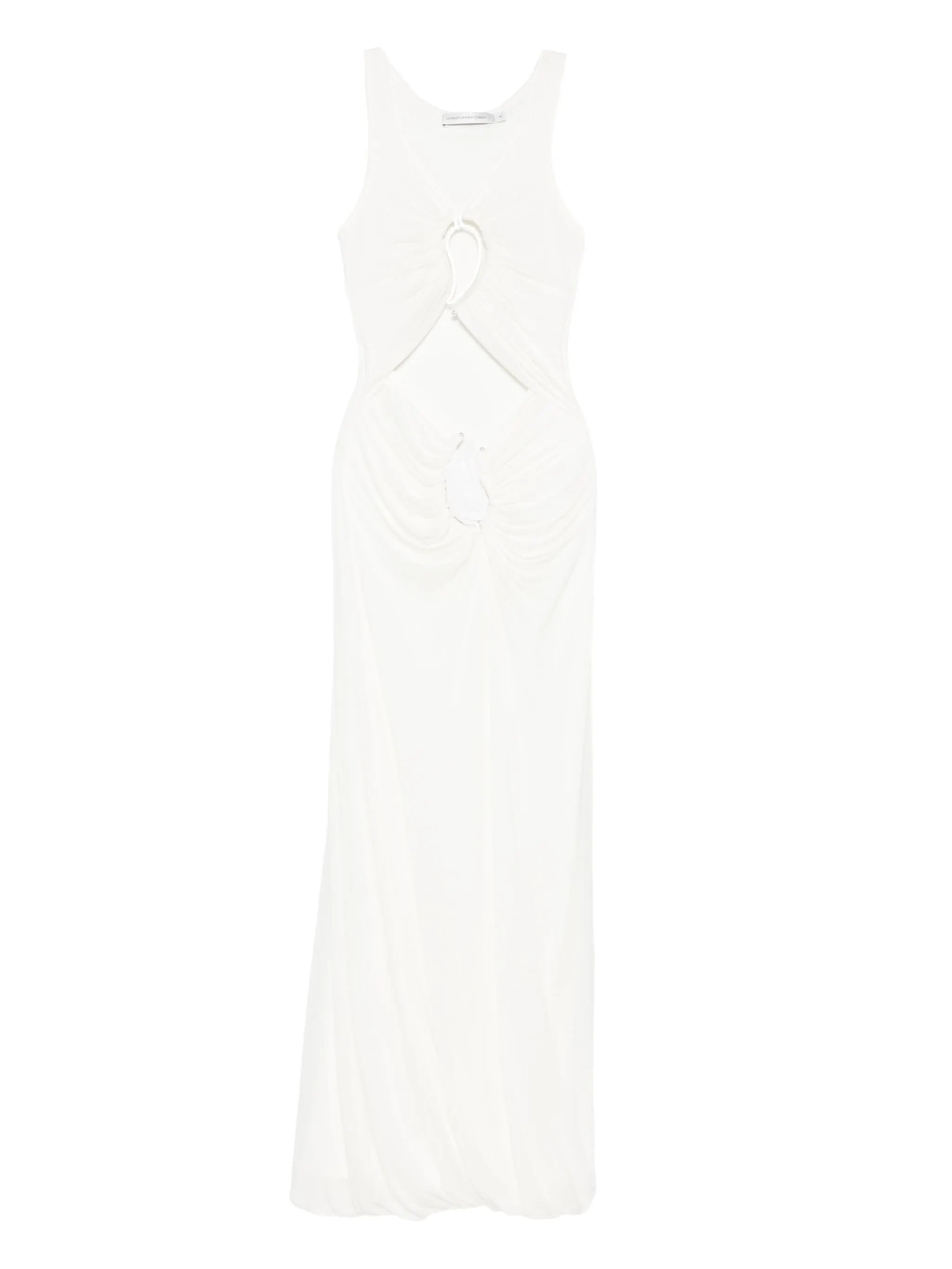 paisley-ring dress
