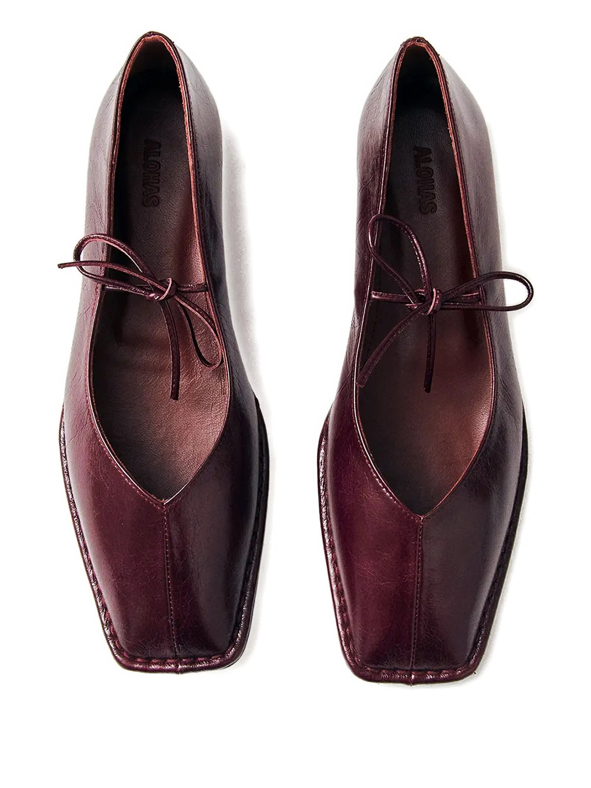 Sway leather ballet flats
