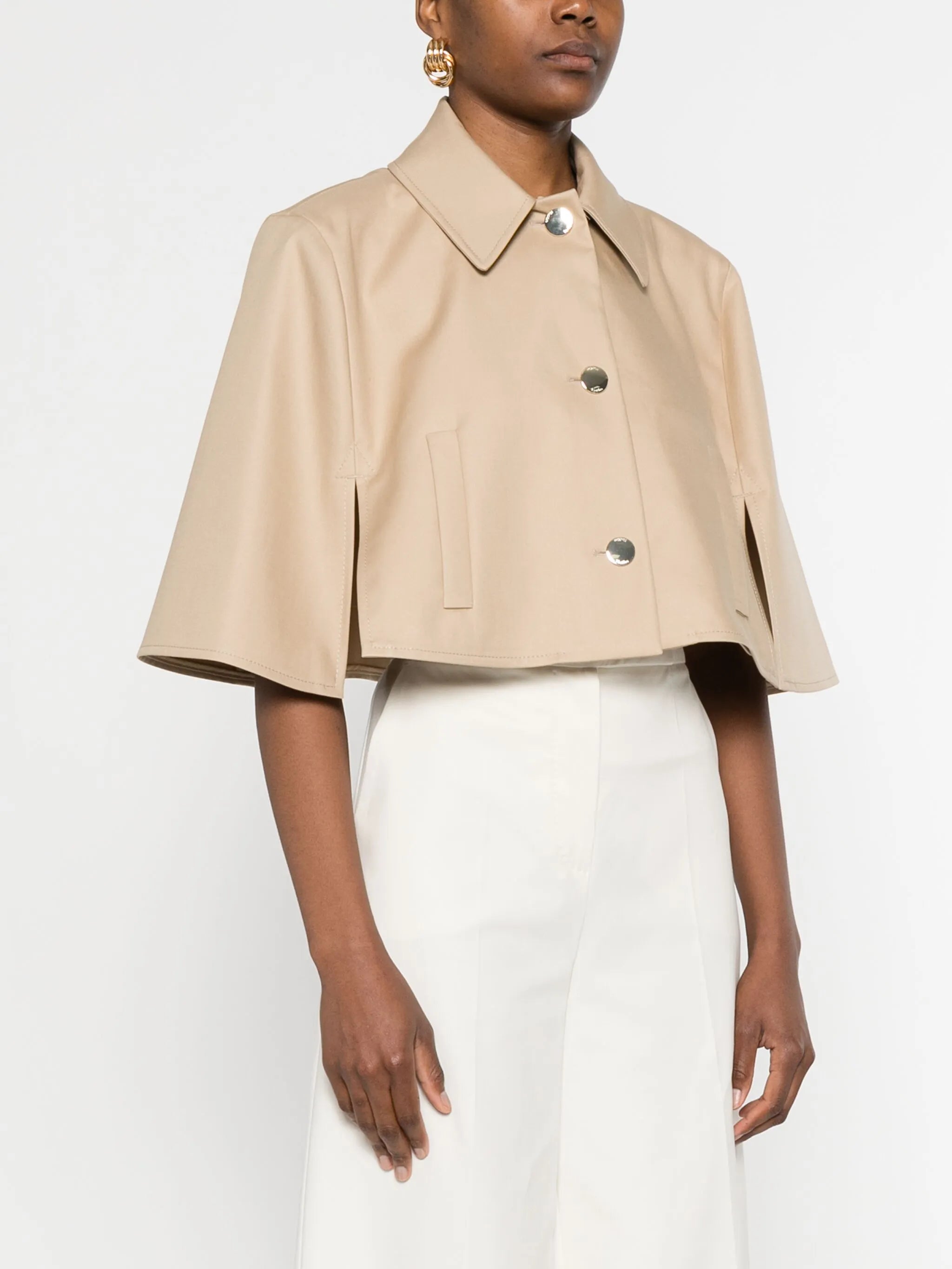 cotton cape jacket