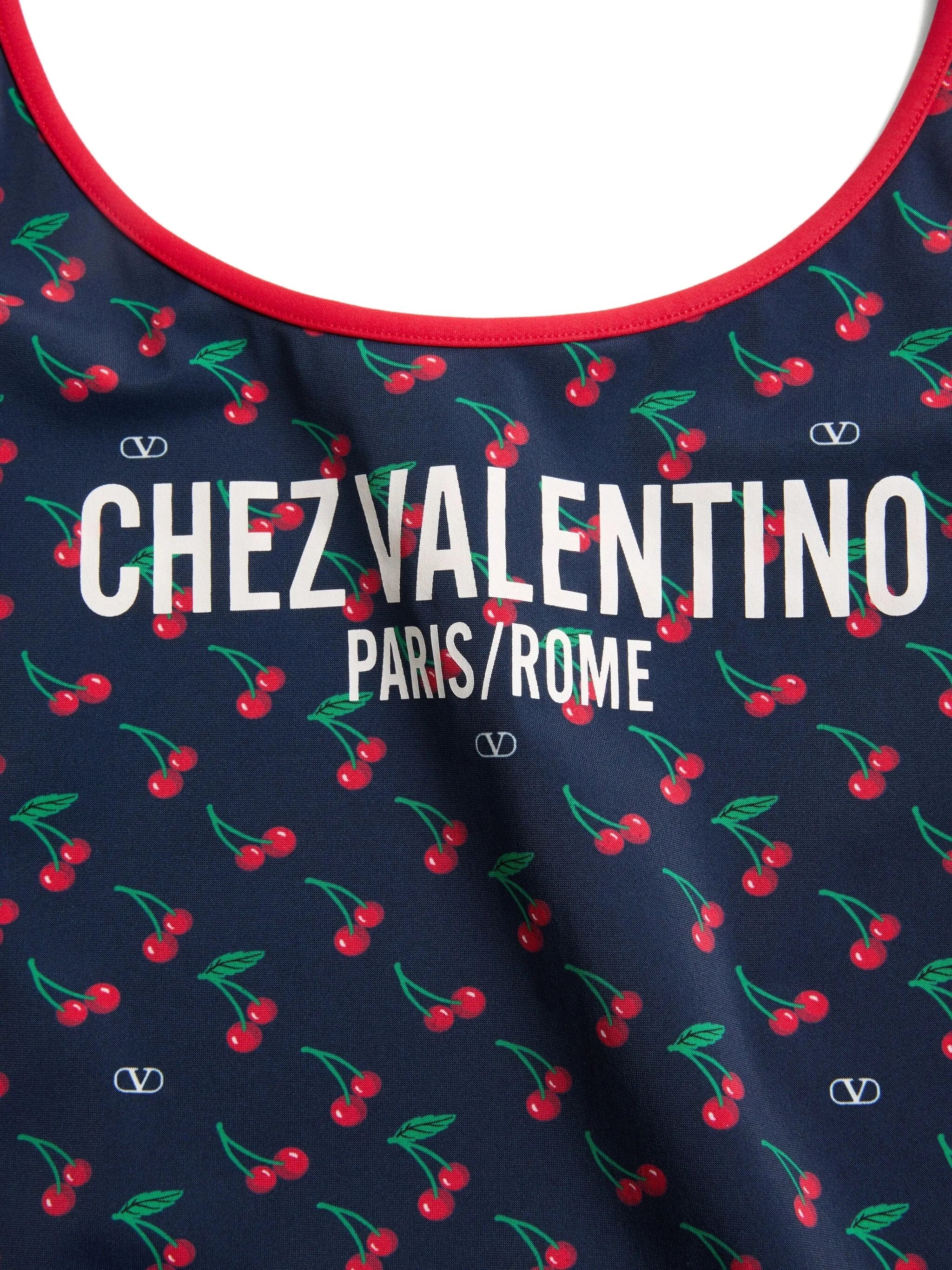 Cherryfic-print swimsuit