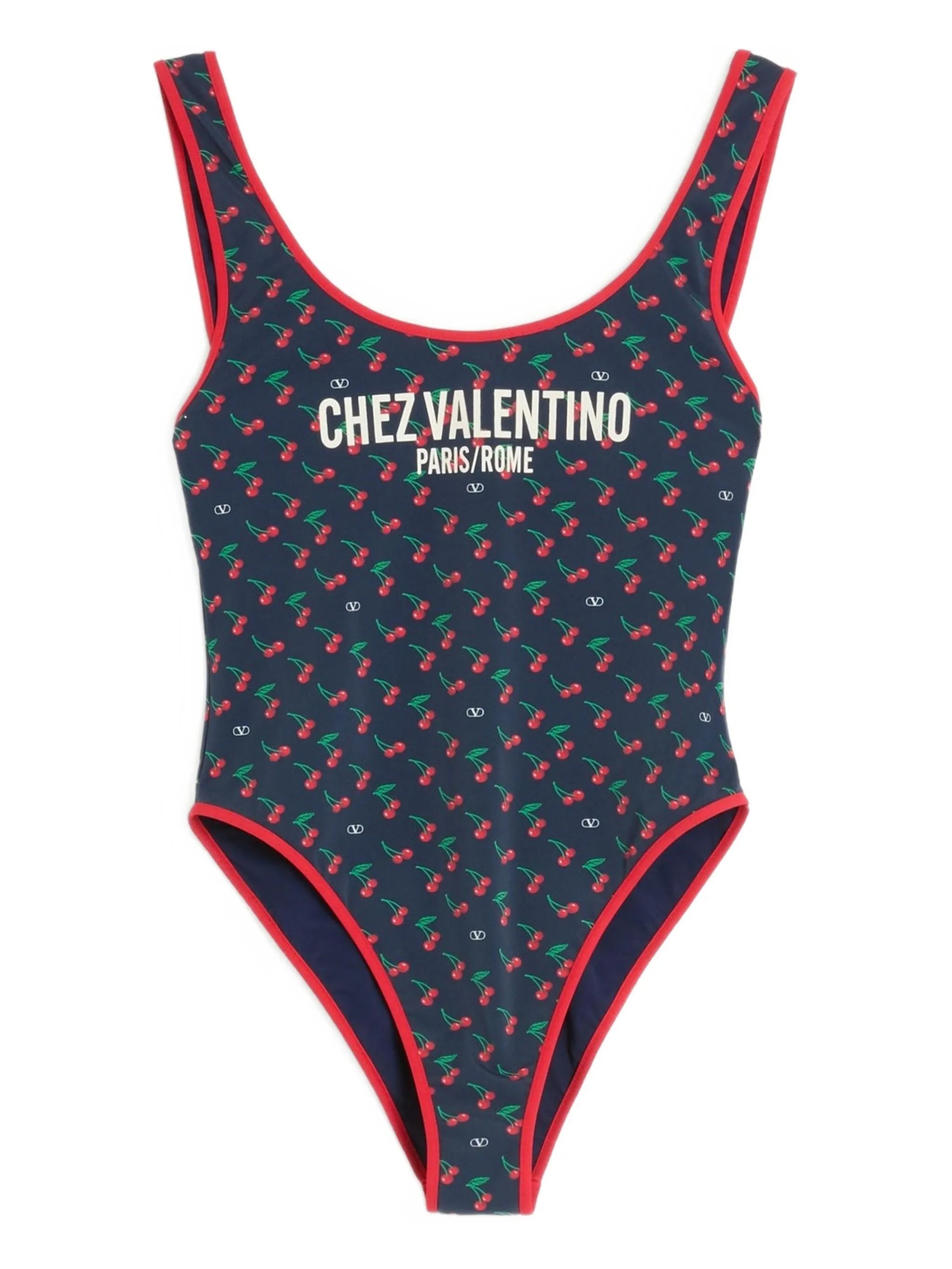 Cherryfic-print swimsuit