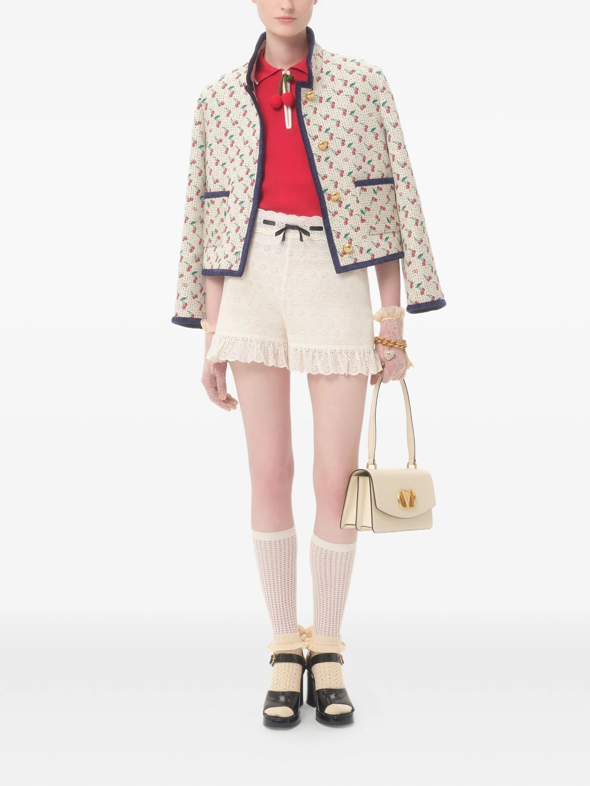 Cherrific-jacquard jacket
