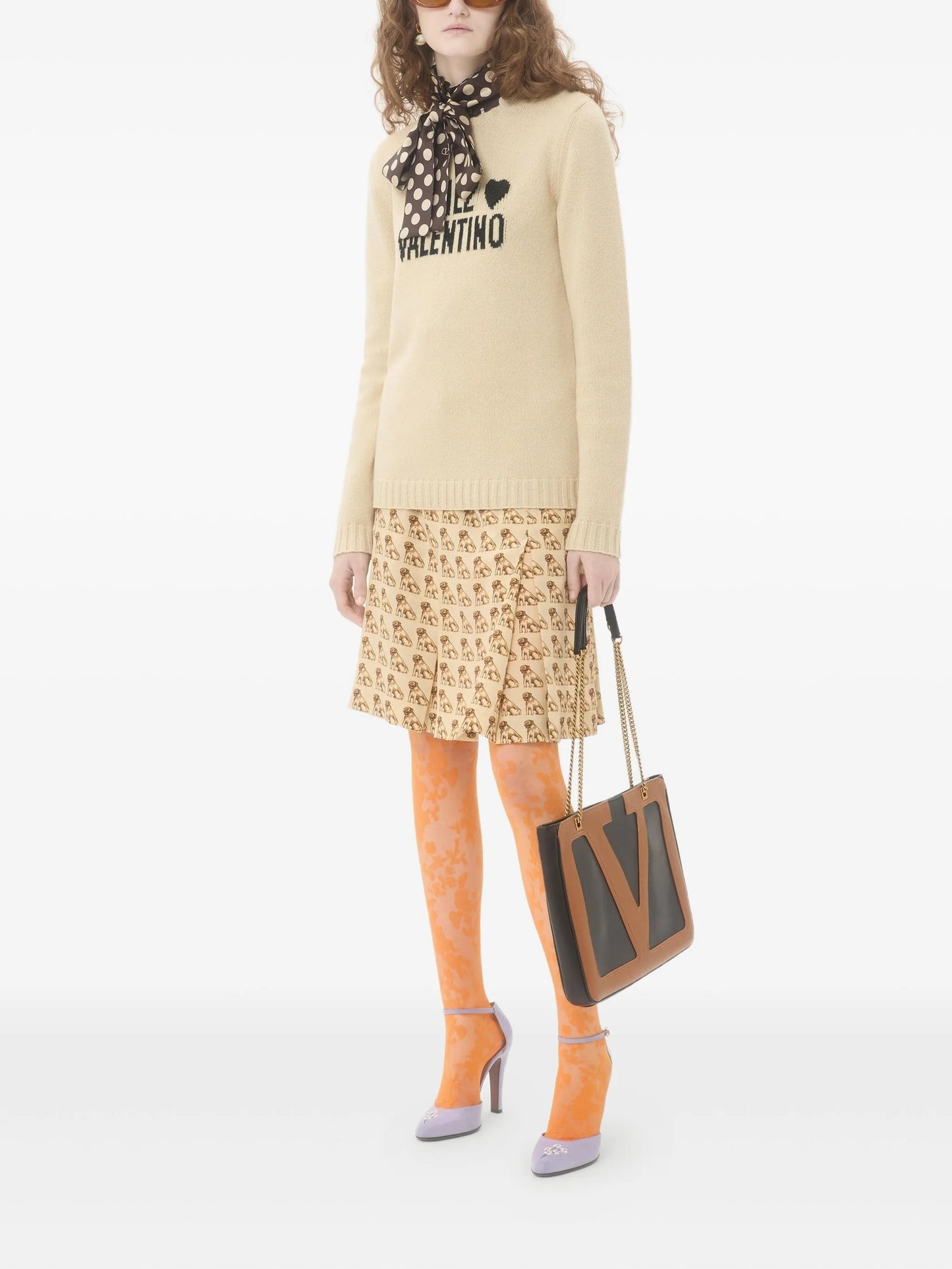 heart-embellished sweater