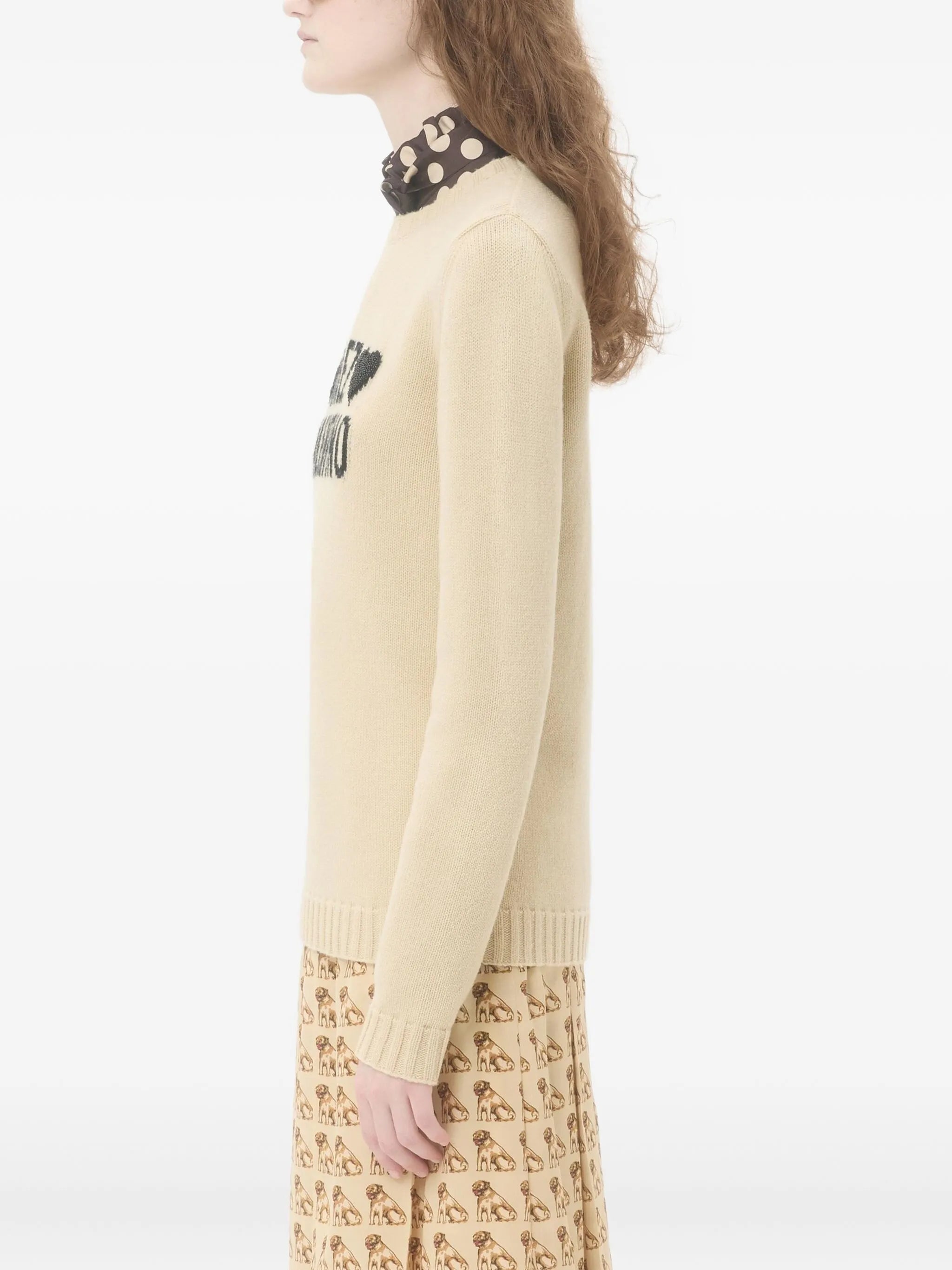 heart-embellished sweater