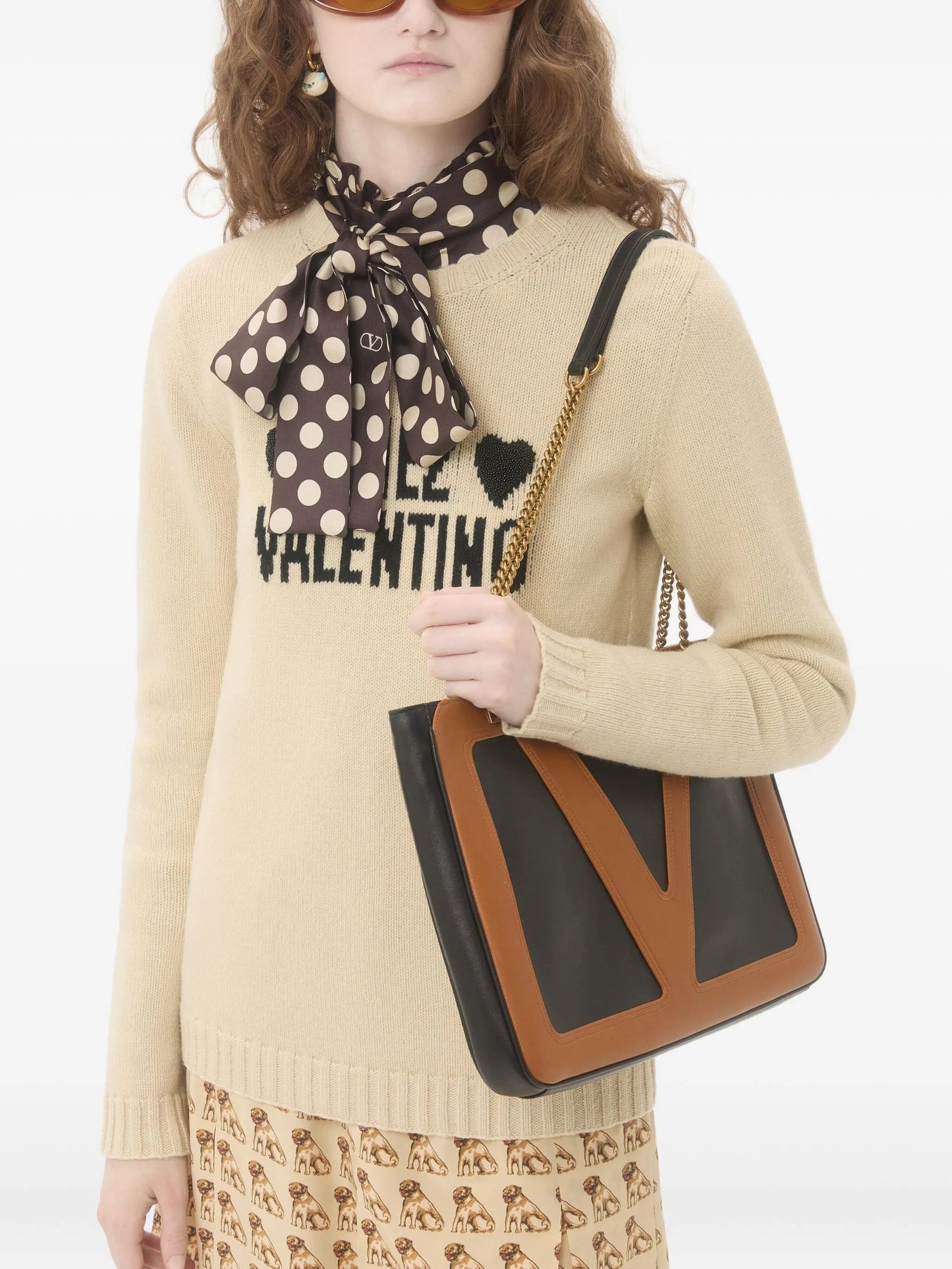 heart-embellished sweater