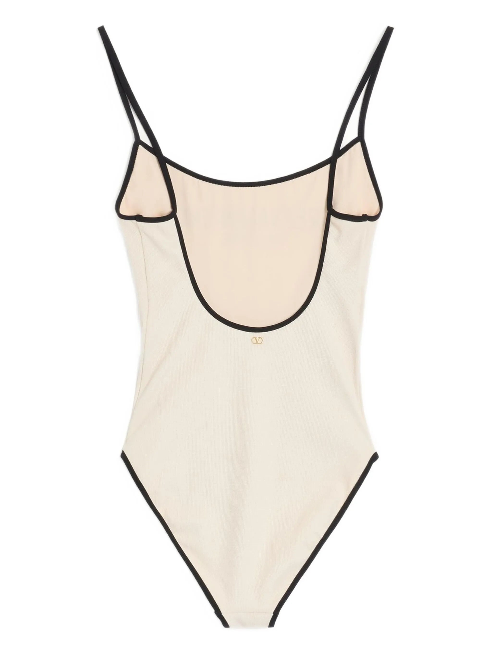 logo-print swim suit