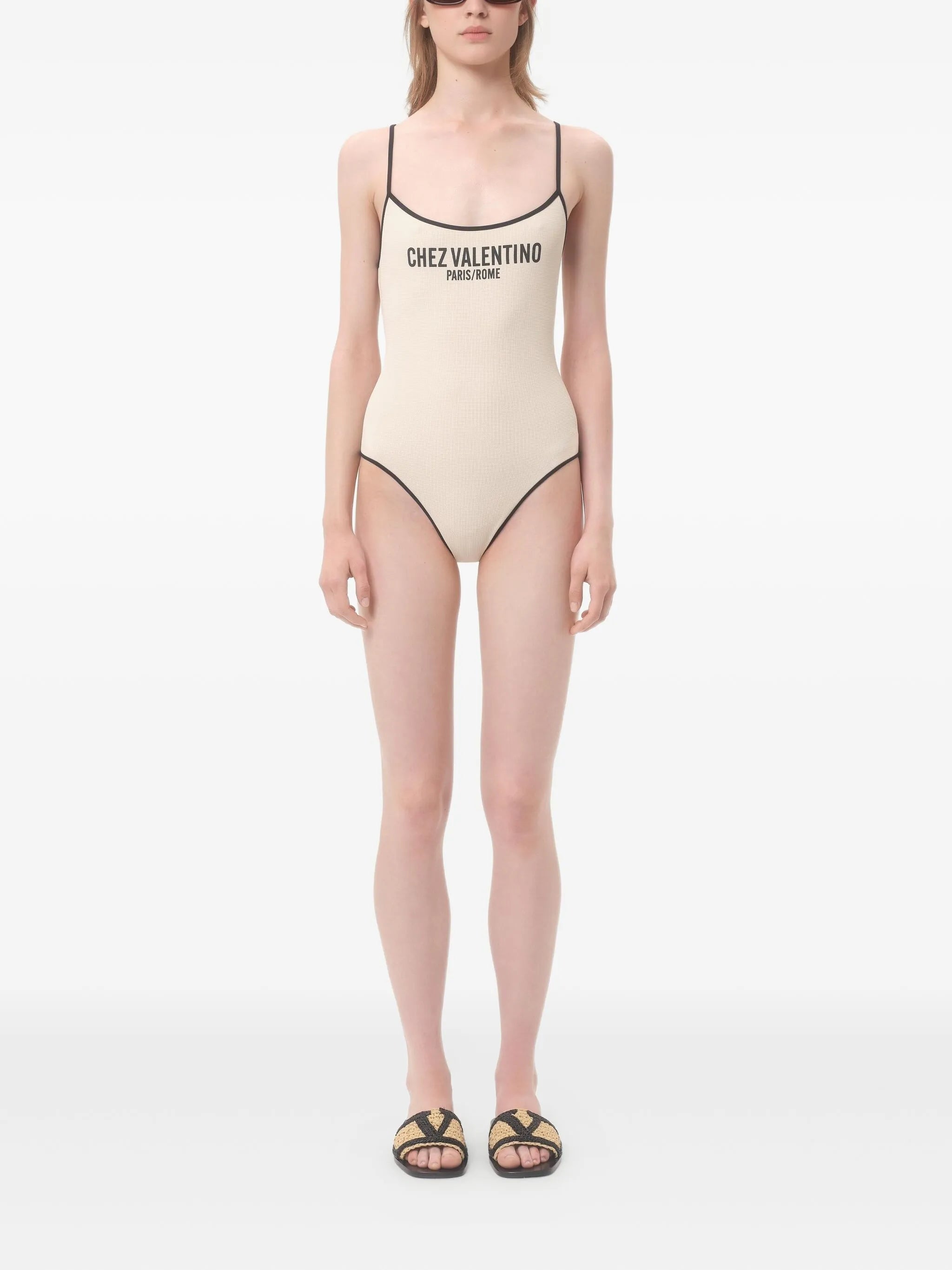 piqué swimsuit