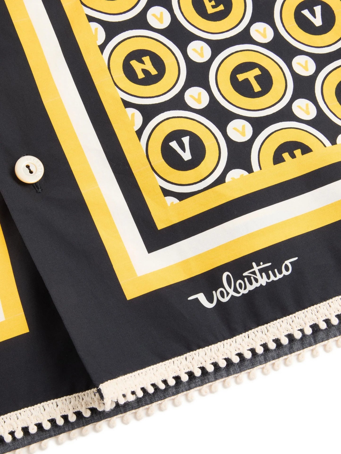 Bulles Royales-print bowling shirt