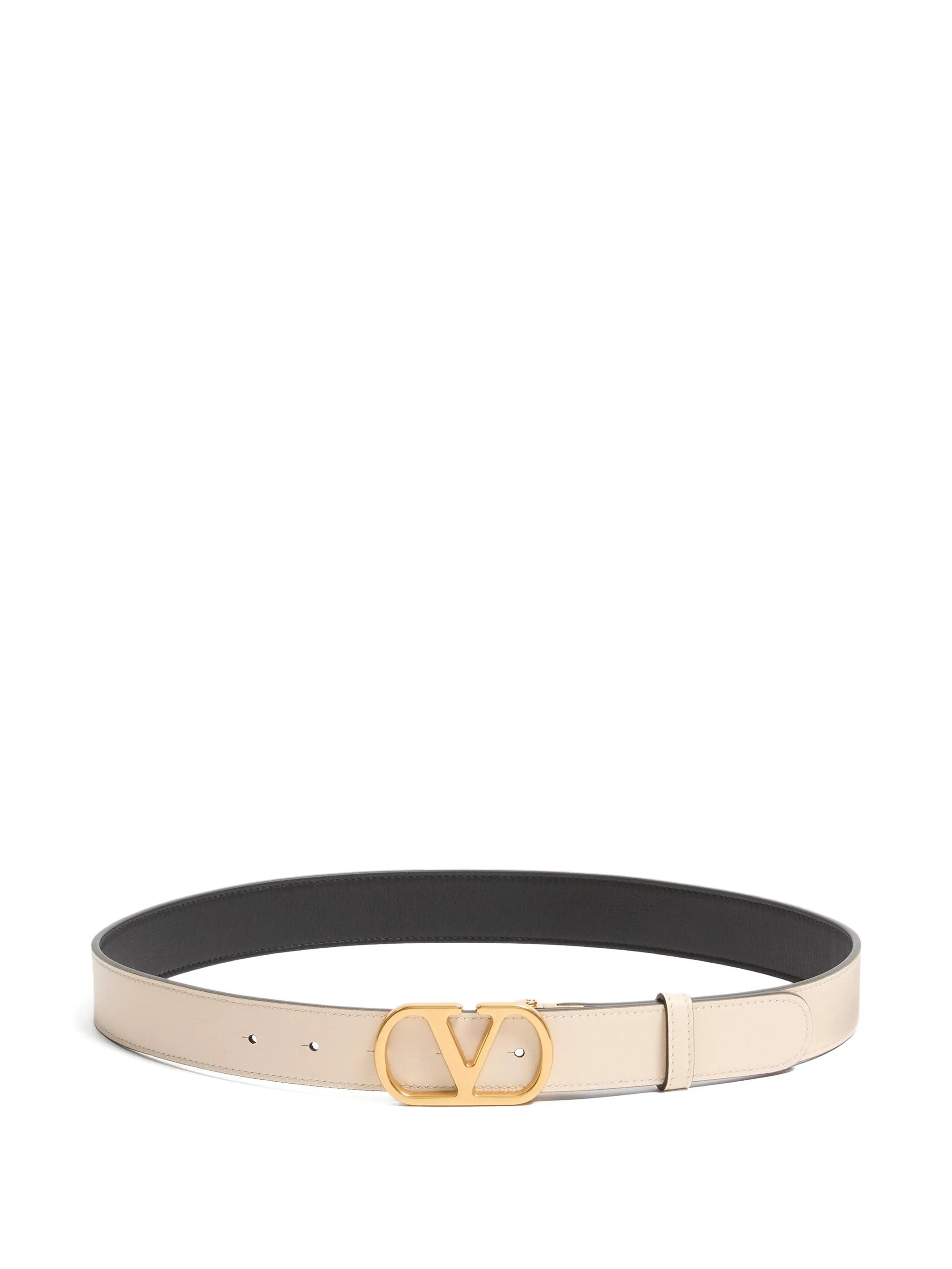 VLogo Signature leather belt