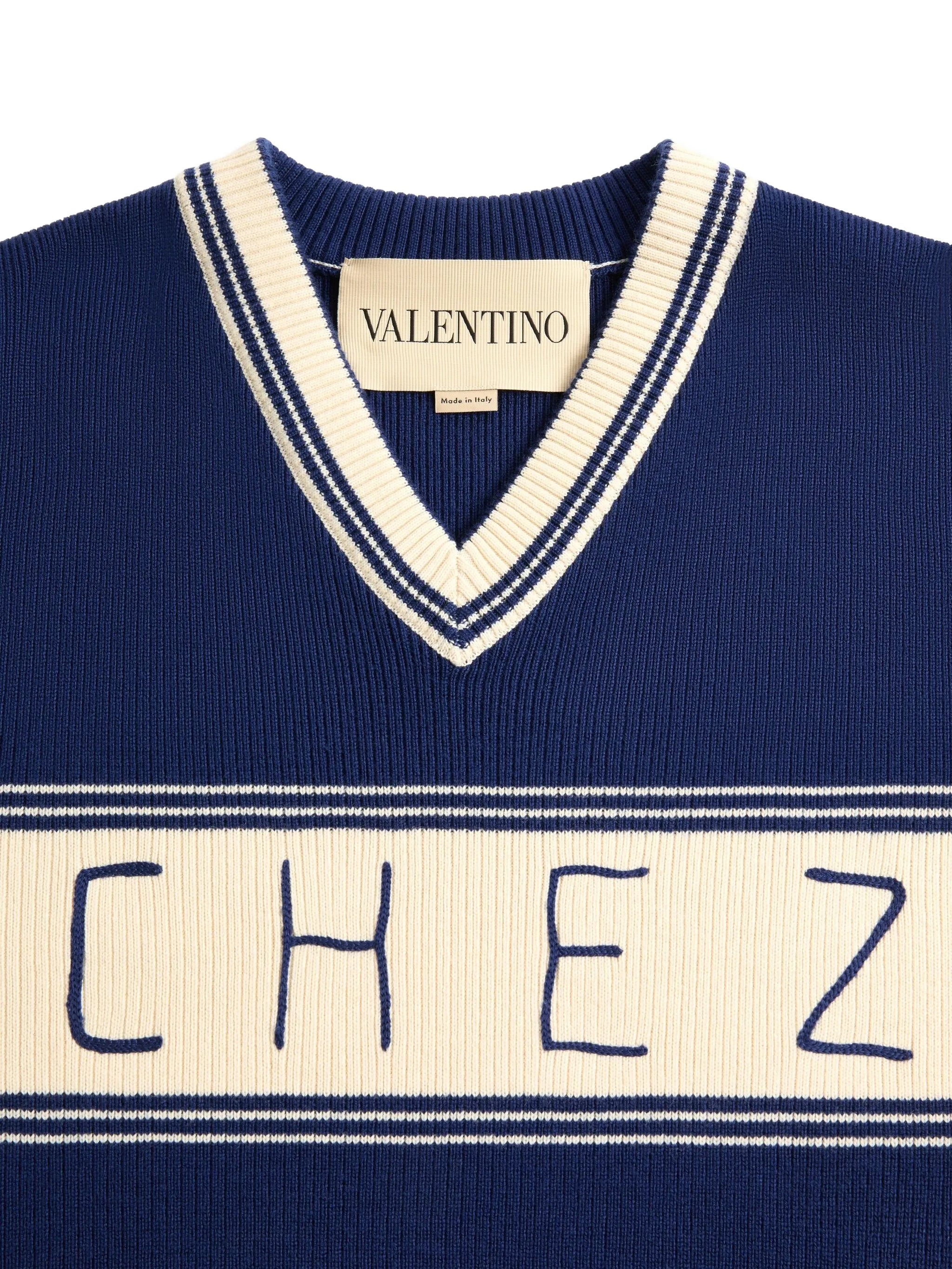 Chez-motif sweater
