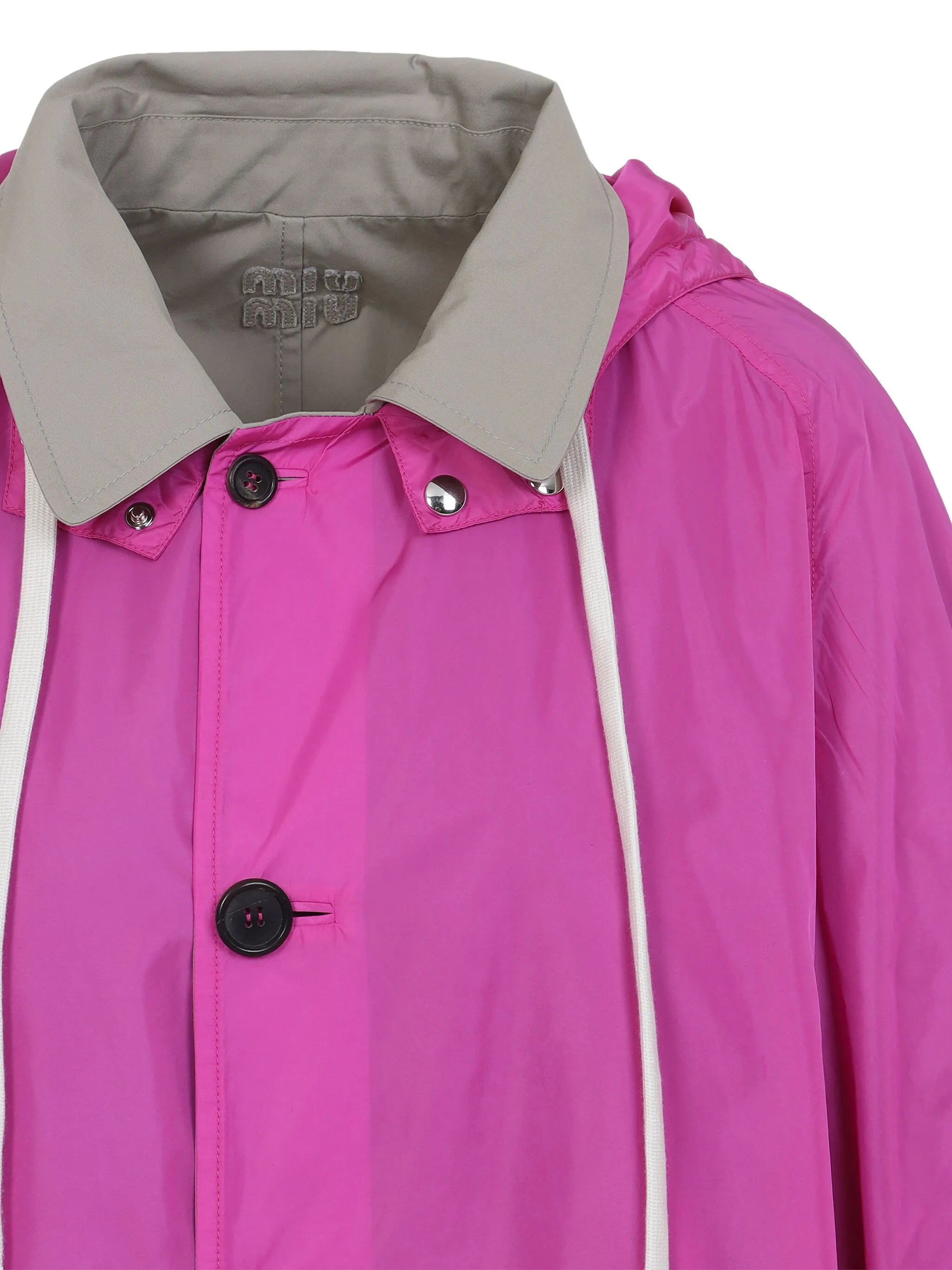 reversible hooded raincoat