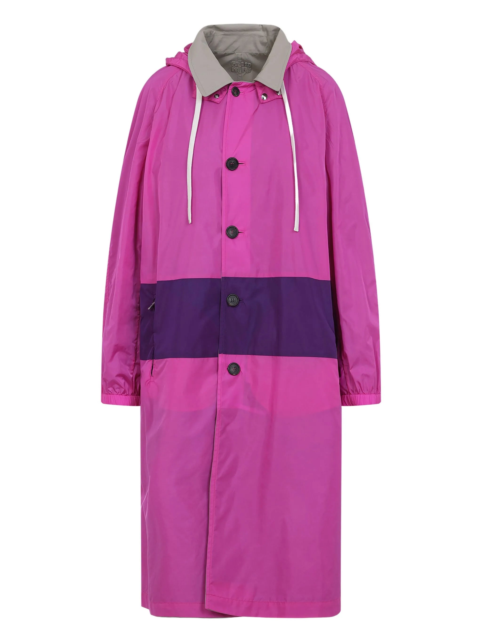 reversible hooded raincoat