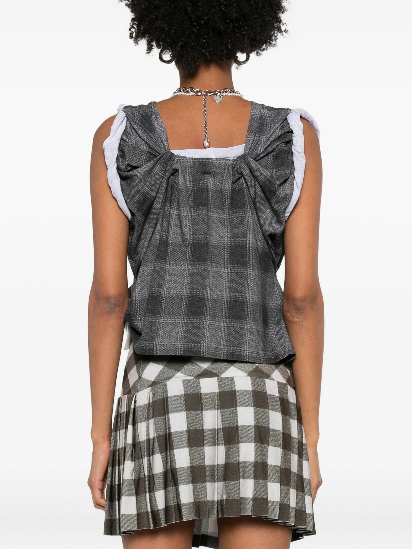 checkered tank top