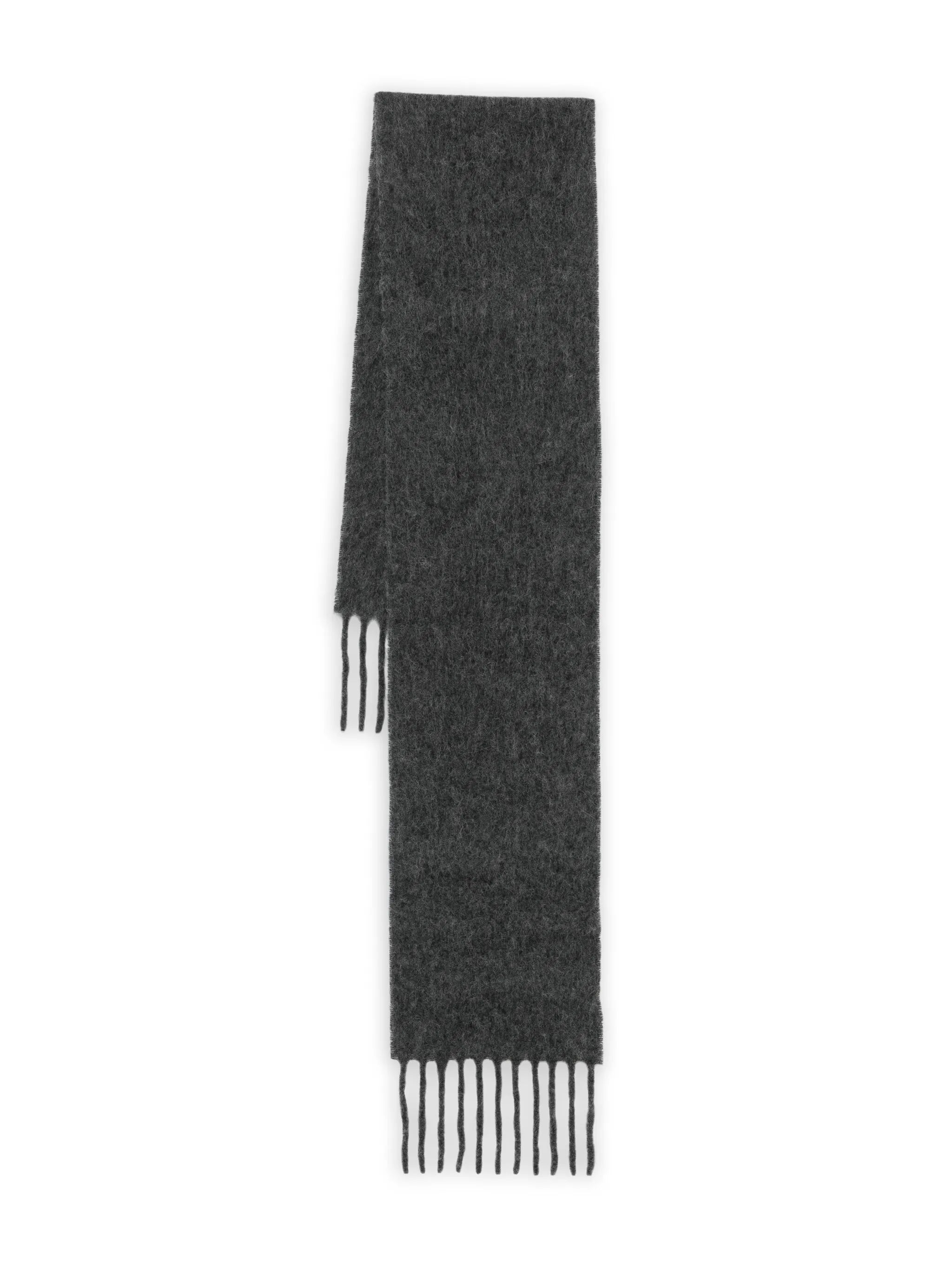 Estate fuzzy fringe scarf
