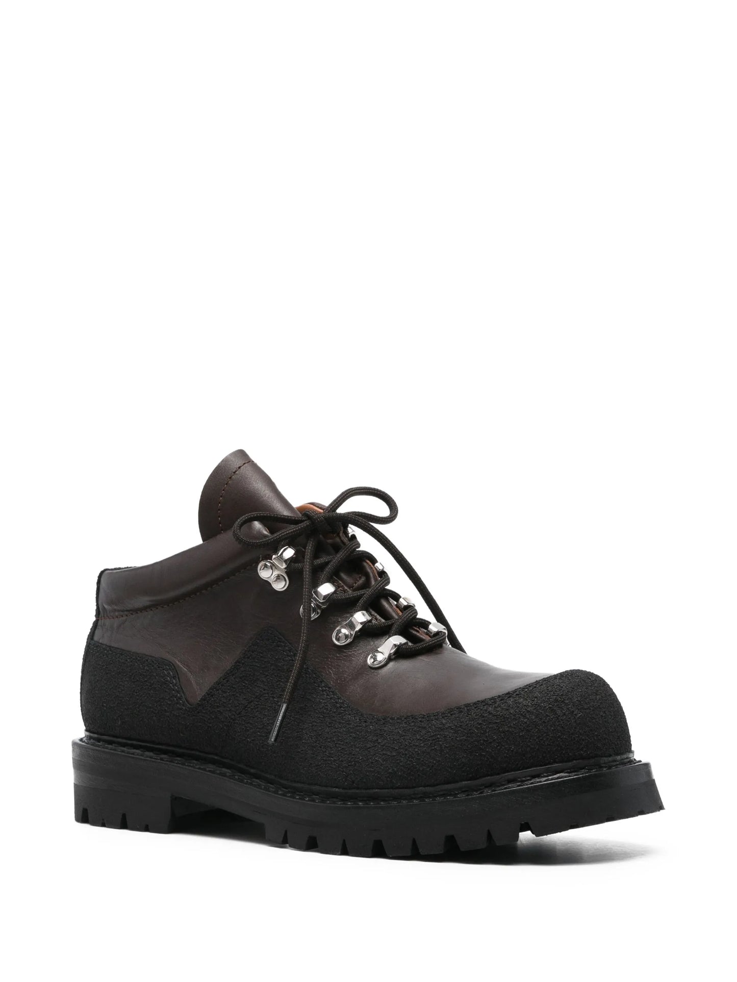 leather lace-up boots