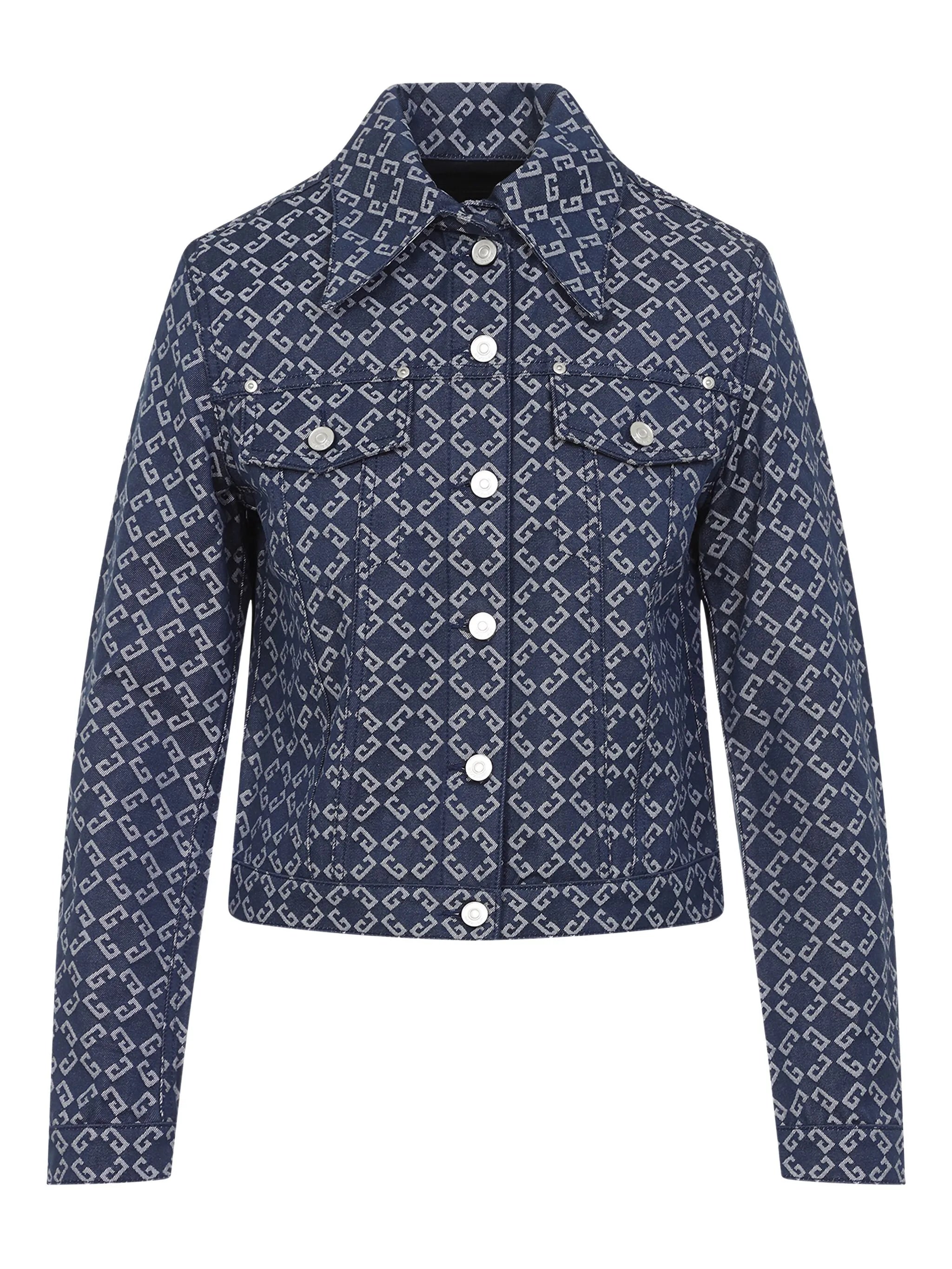 monogram-jacquard jacket