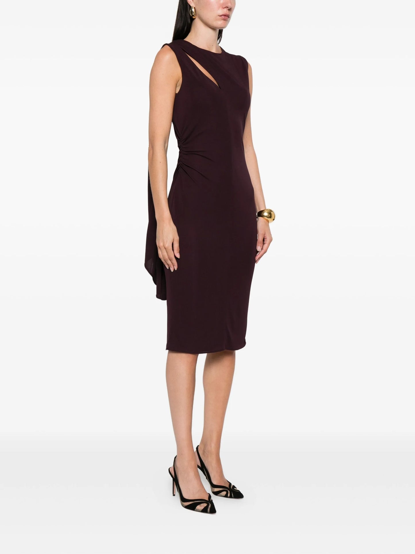 cut-out midi dress