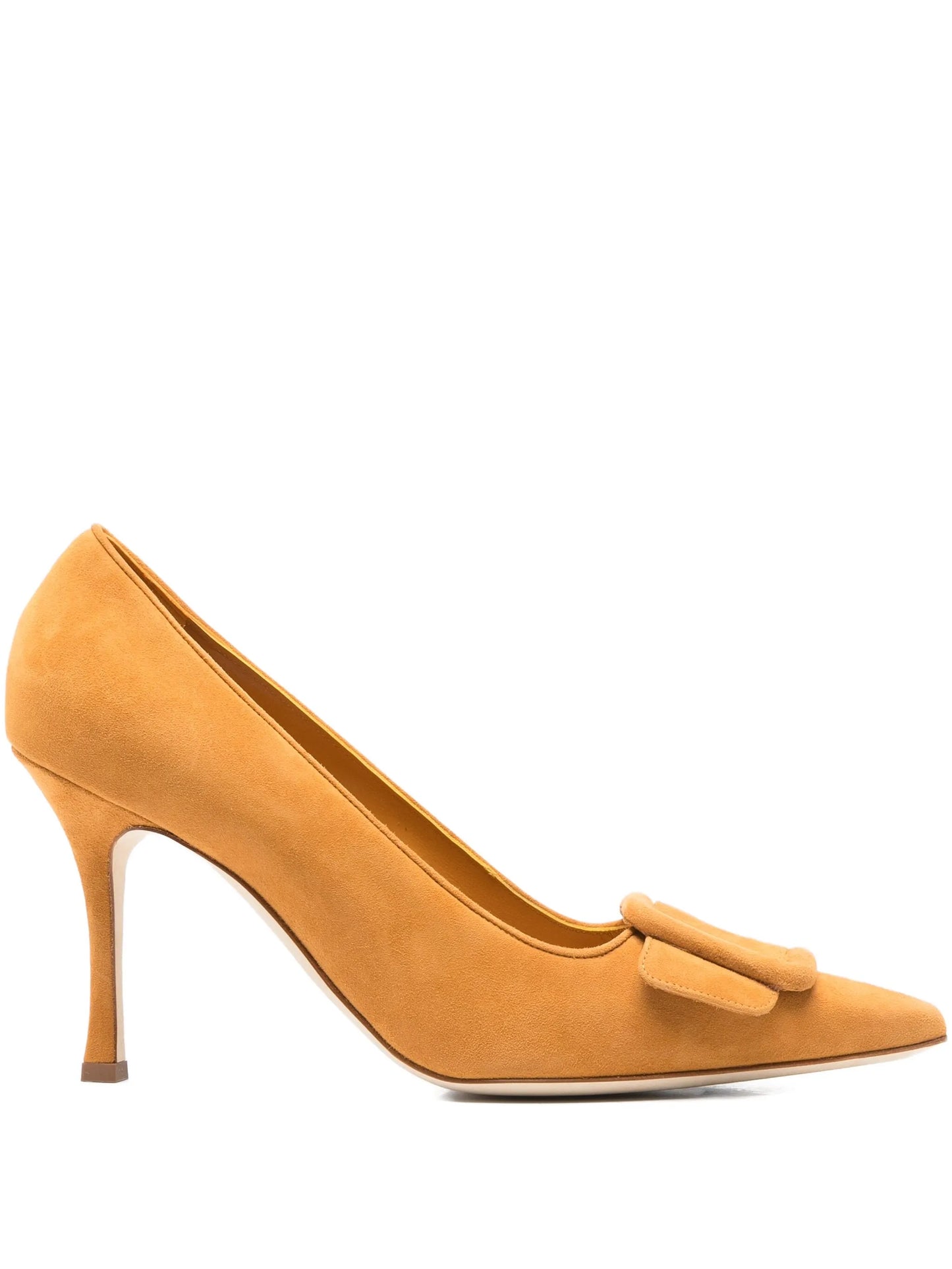 90mm Maysale buckle-detail pointed-toe pumps