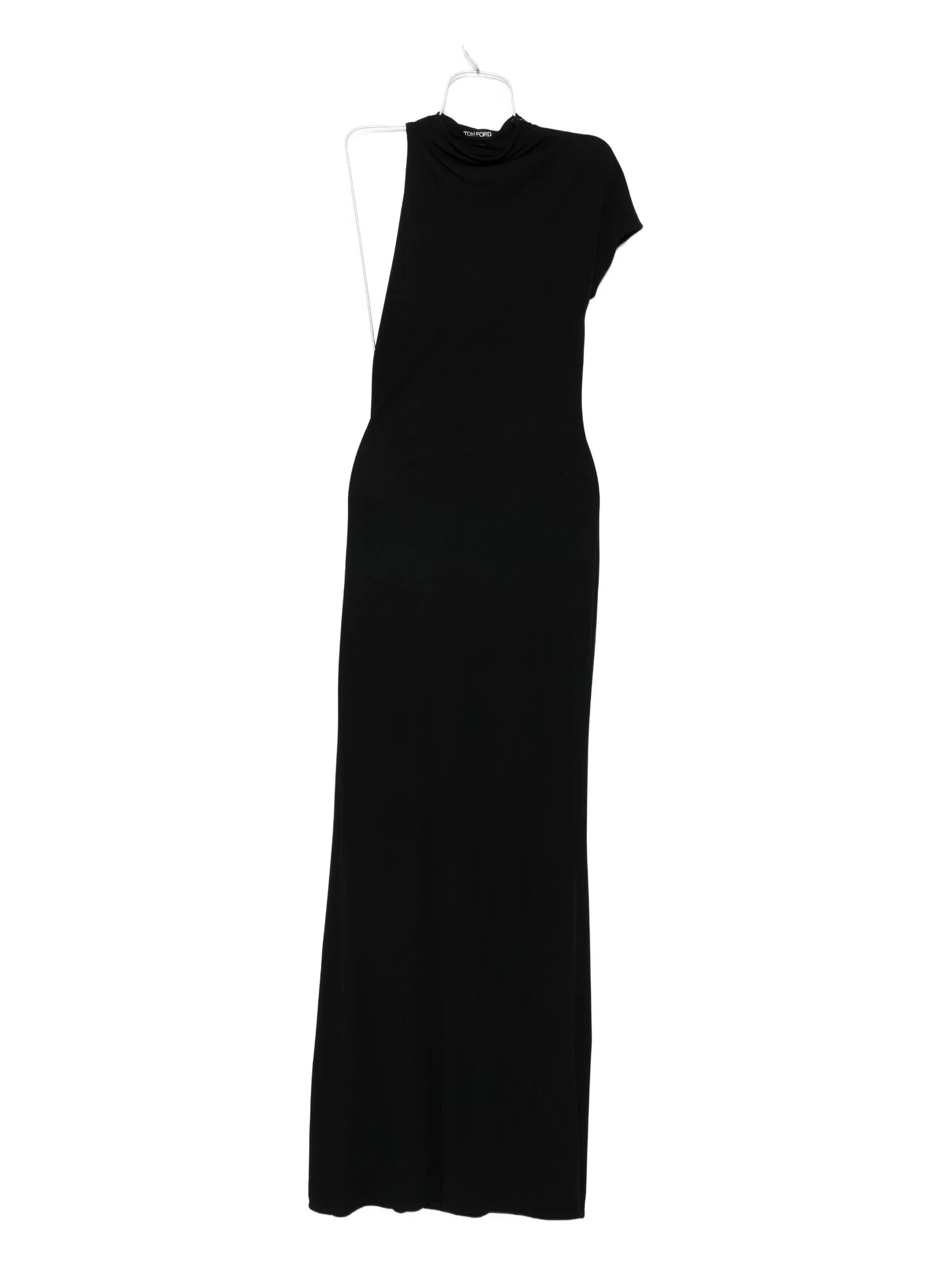 high-neck cut-out maxi dress