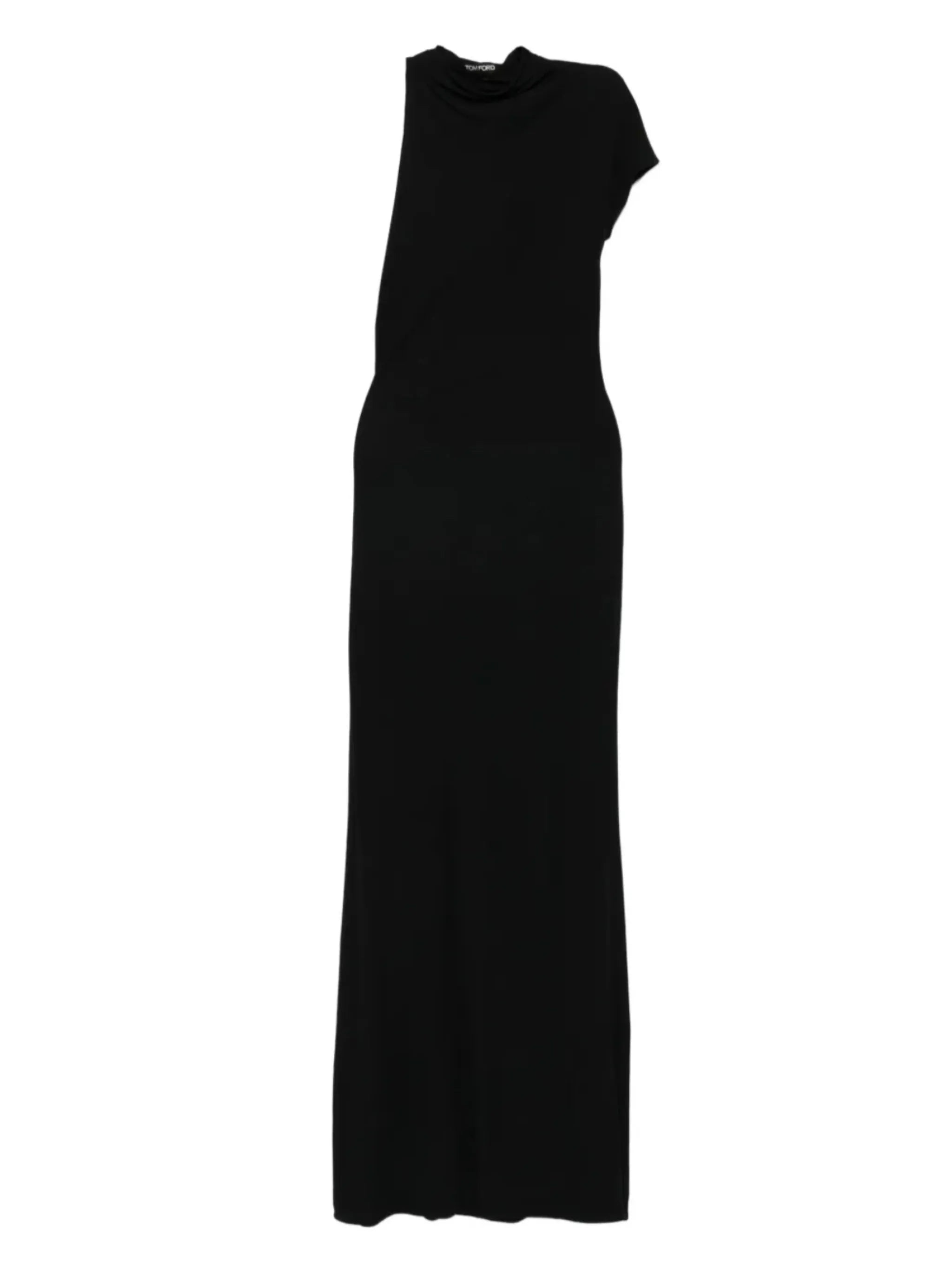high-neck cut-out maxi dress