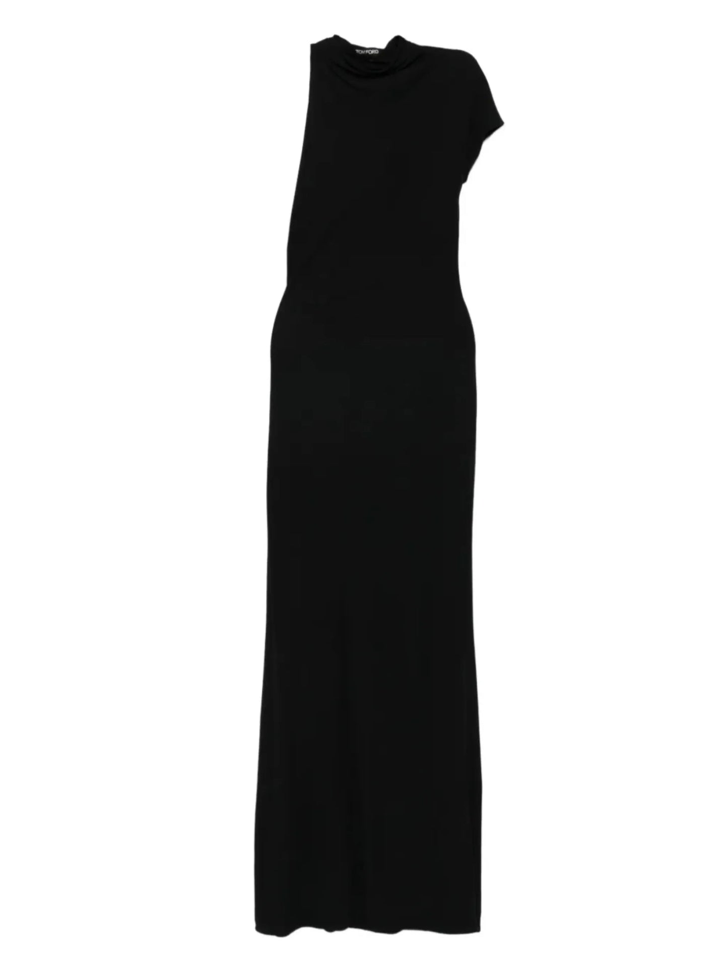 high-neck cut-out maxi dress