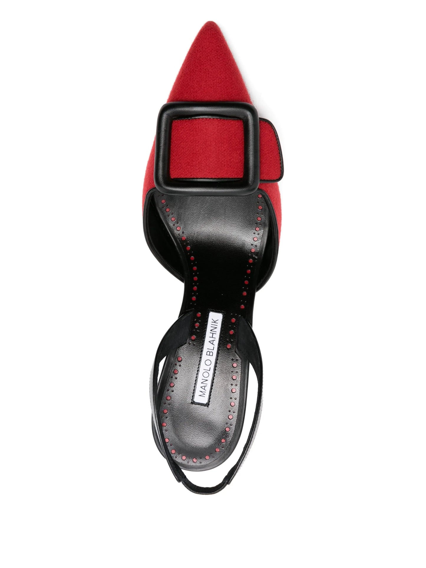 70mm leather heeled pumps