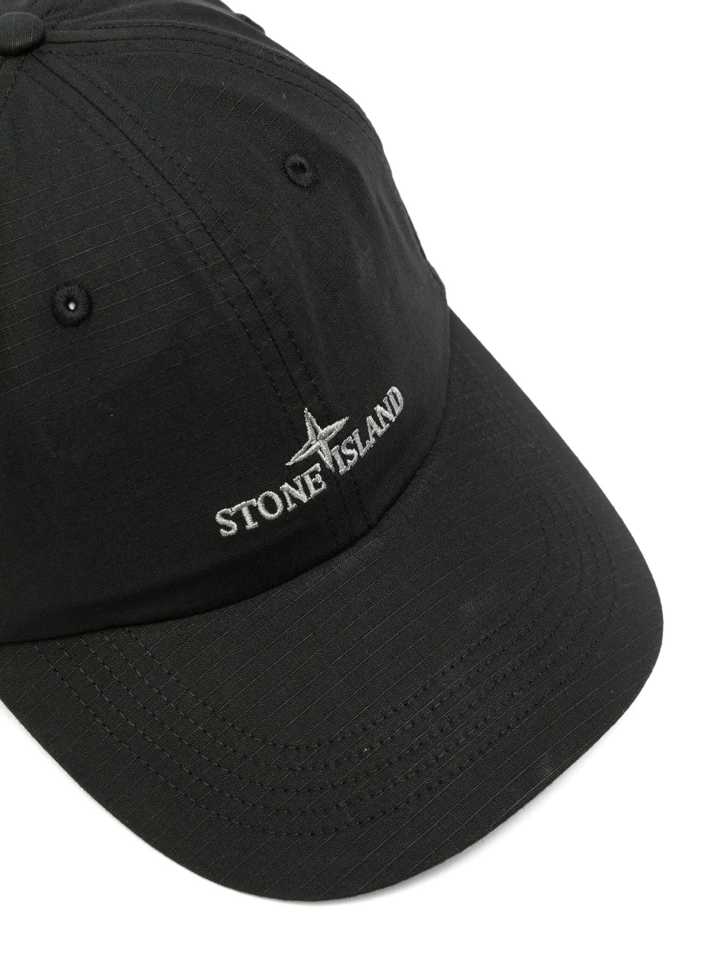 logo-embroidered ripstop cap