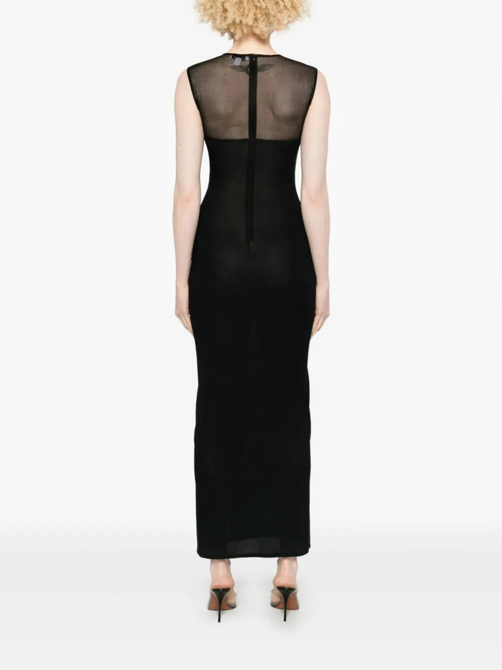 semi-sheer maxi dress
