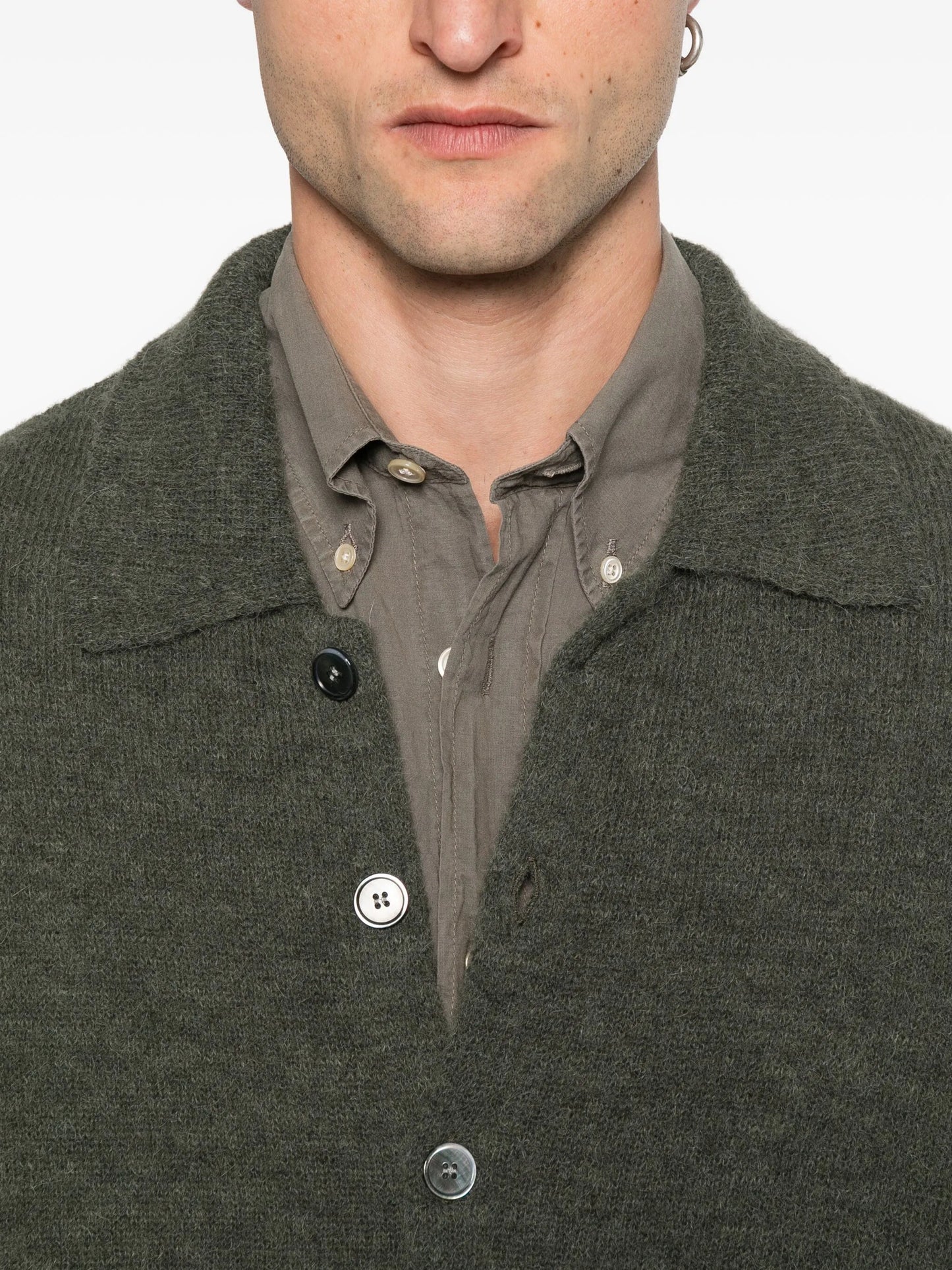 alpaca wool-blend cardigan