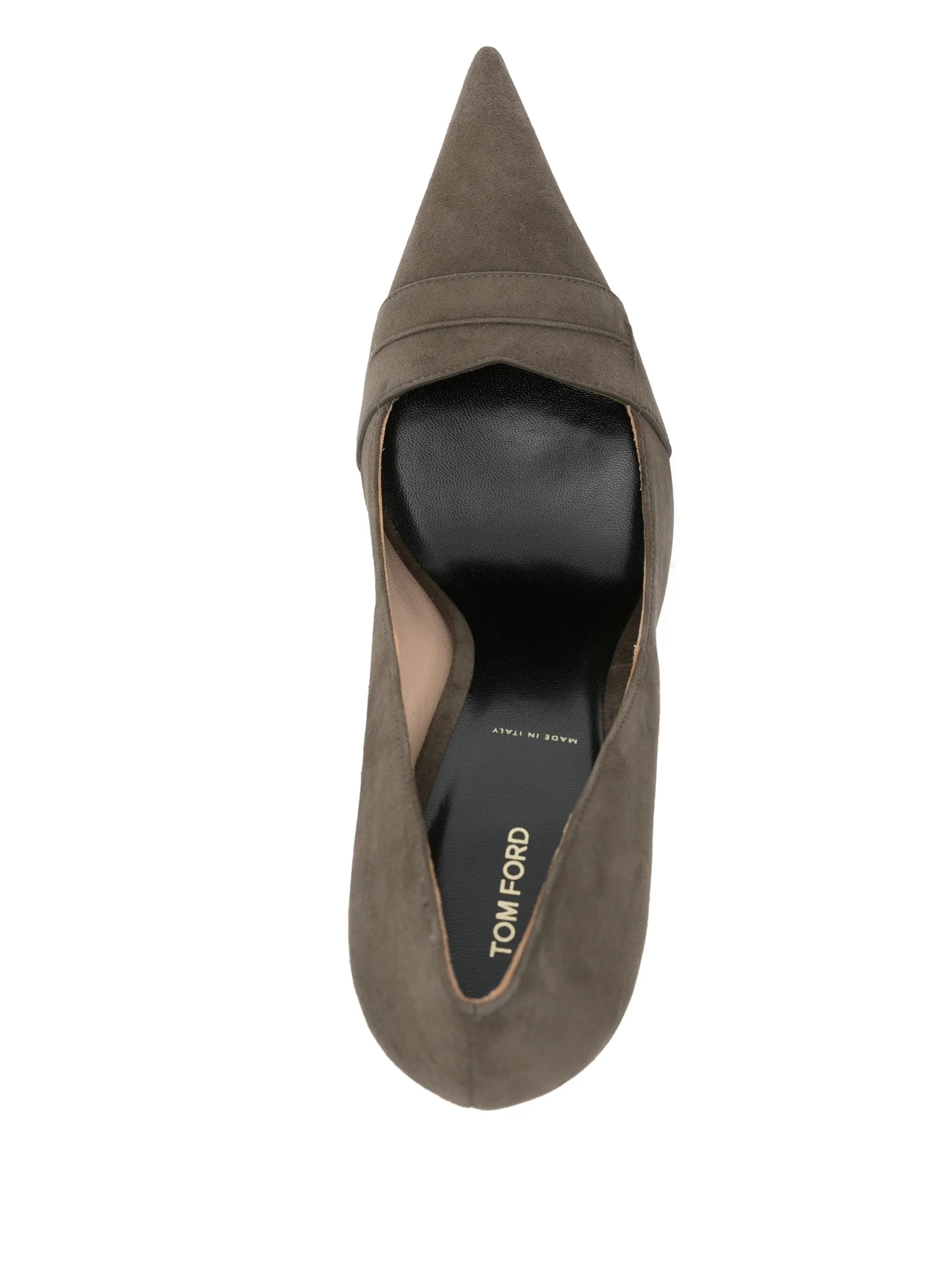 105mm suede pumps