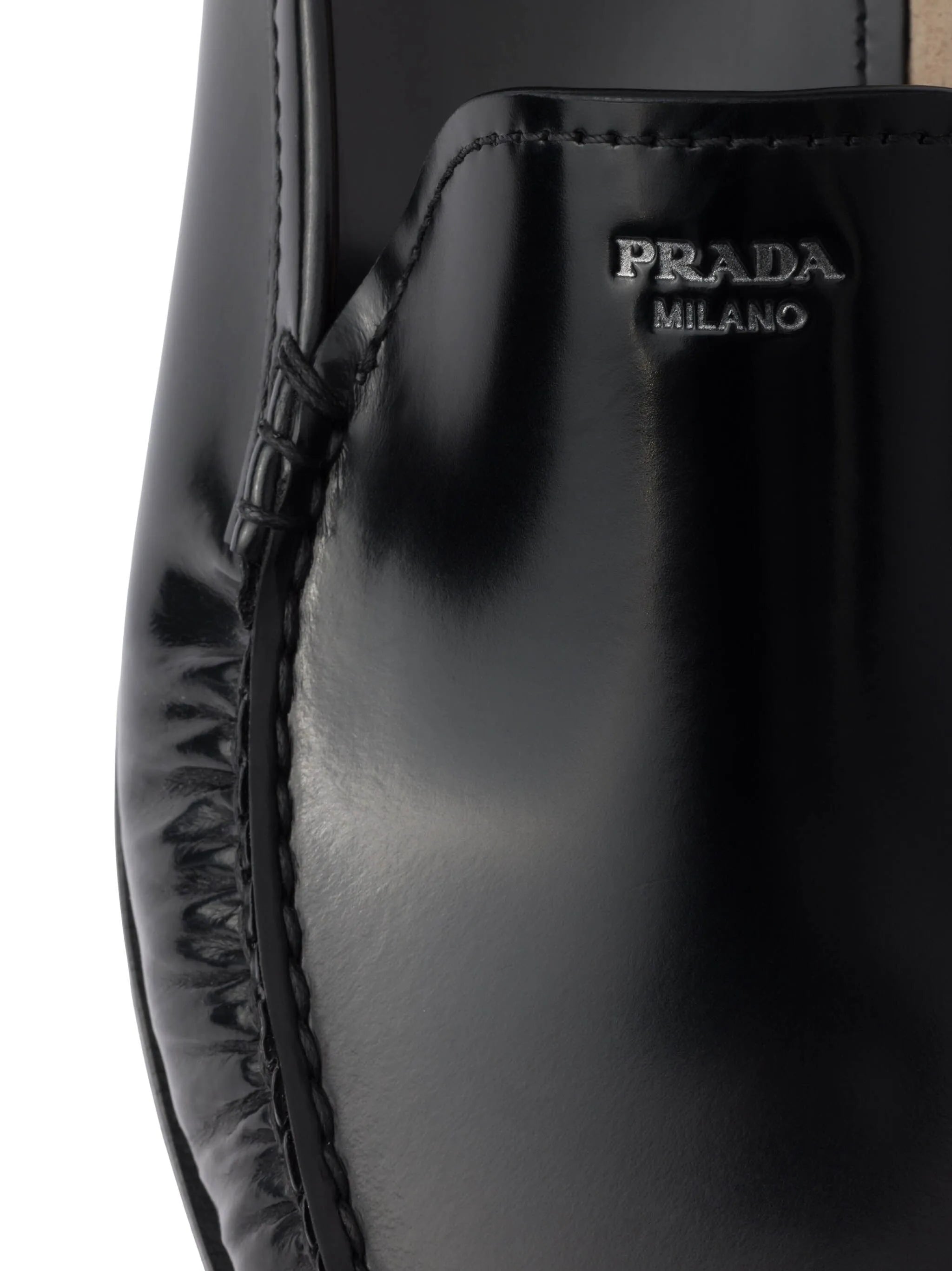brushed-leather loafers