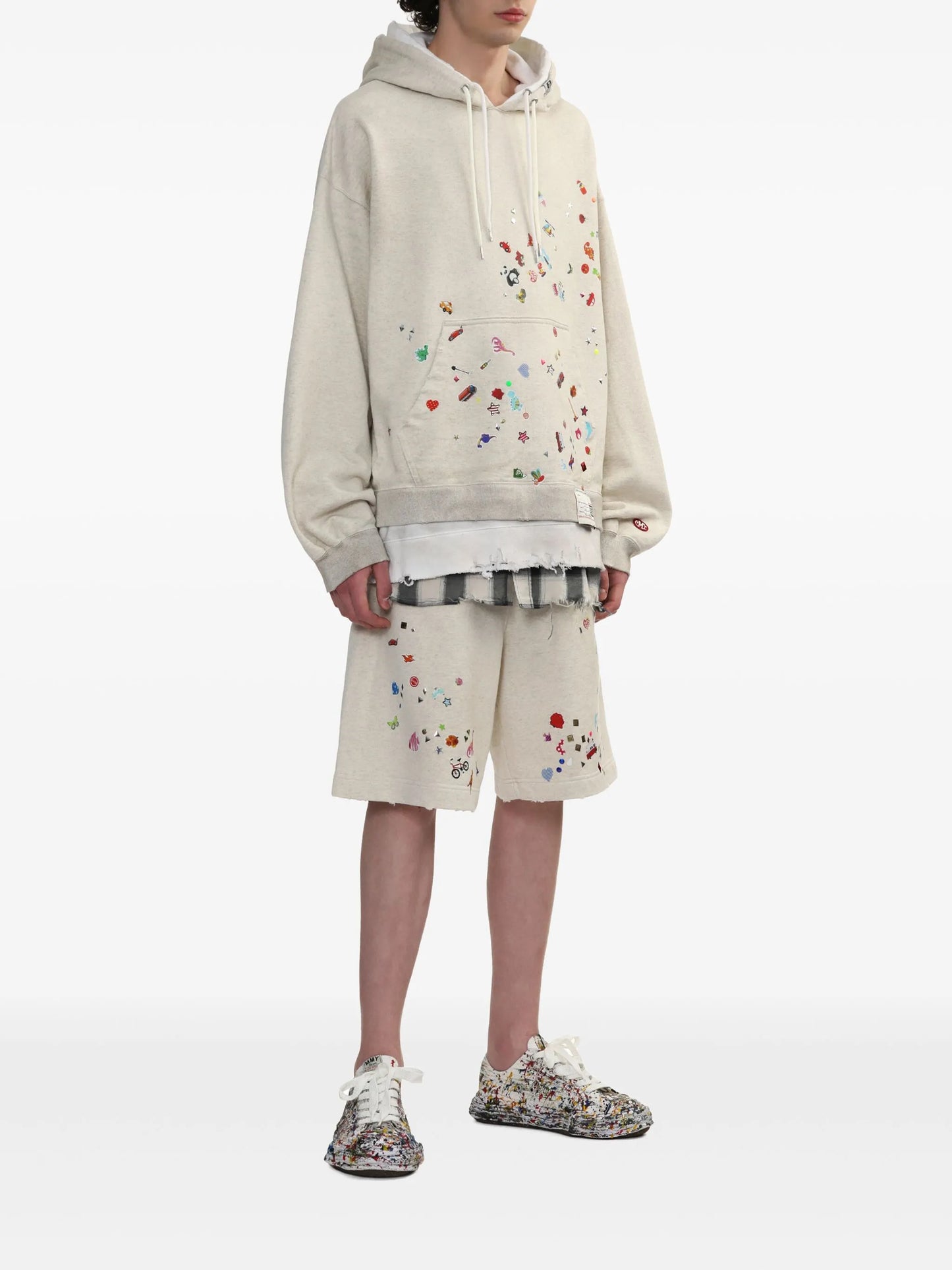 Peterson paint-splattered sneakers