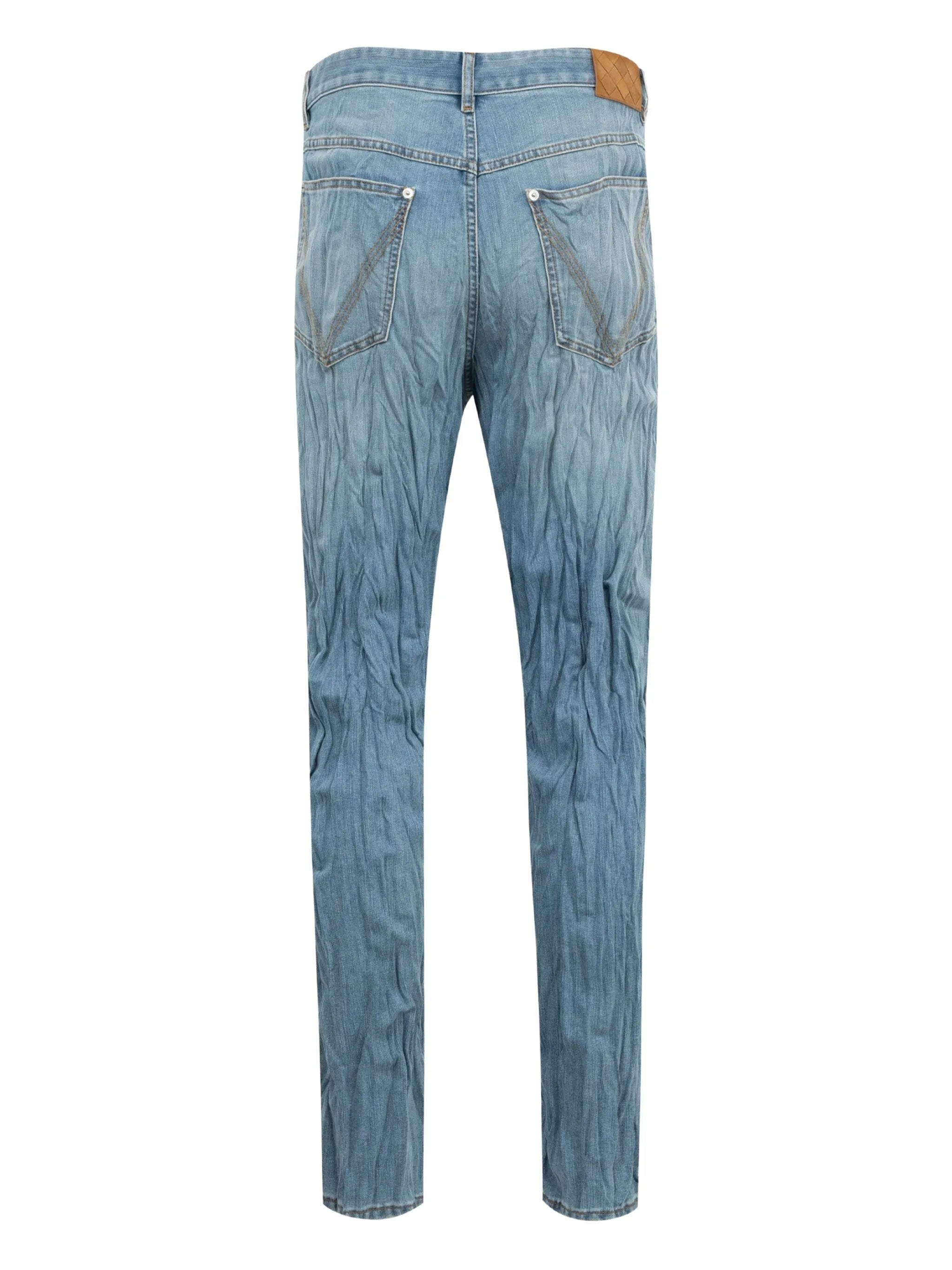 crushed jeans